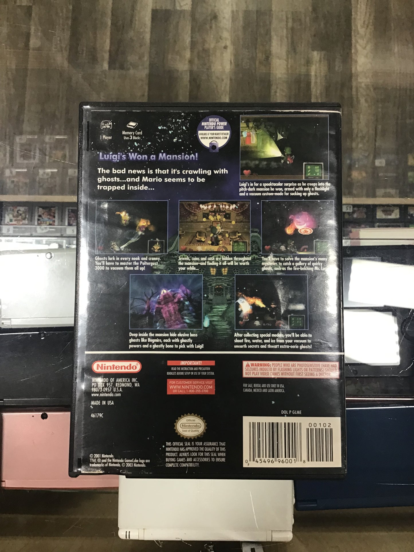 Luigi’s Mansion Player’s Choice Nintendo GameCube Case ONLY