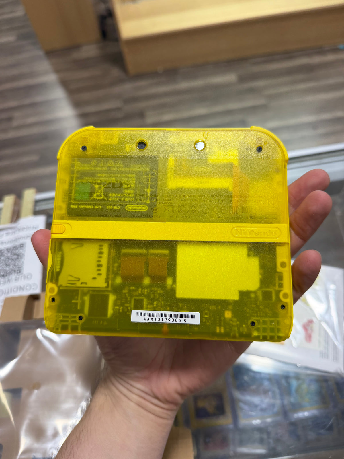 Nintendo 2DS System Pokemon Yellow Edition PAL Nintendo 3DS - Unused Stickers and Acrylic Protector