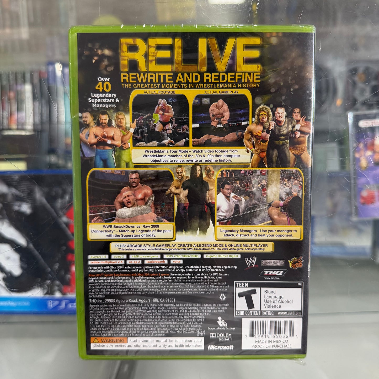 WWE Legends of WrestleMania Xbox 360 Unopened