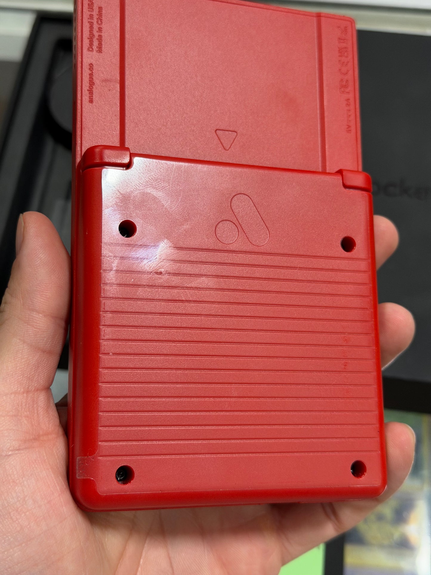 Analogue Pocket Classic Limited Edition Red System with Screen Protector and 128 GB SD Card