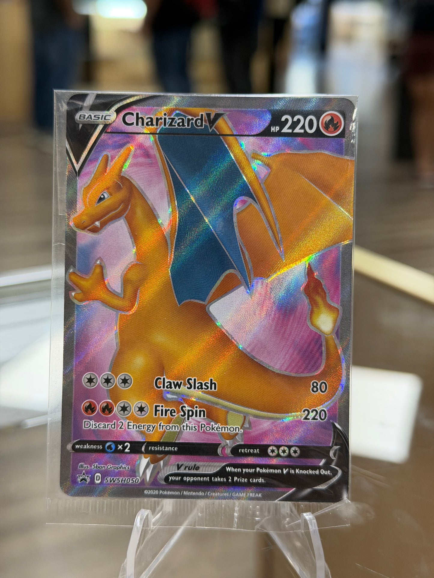 Charizard V - SWSH050 - SWSH: Sword & Shield Promo Cards Unopened