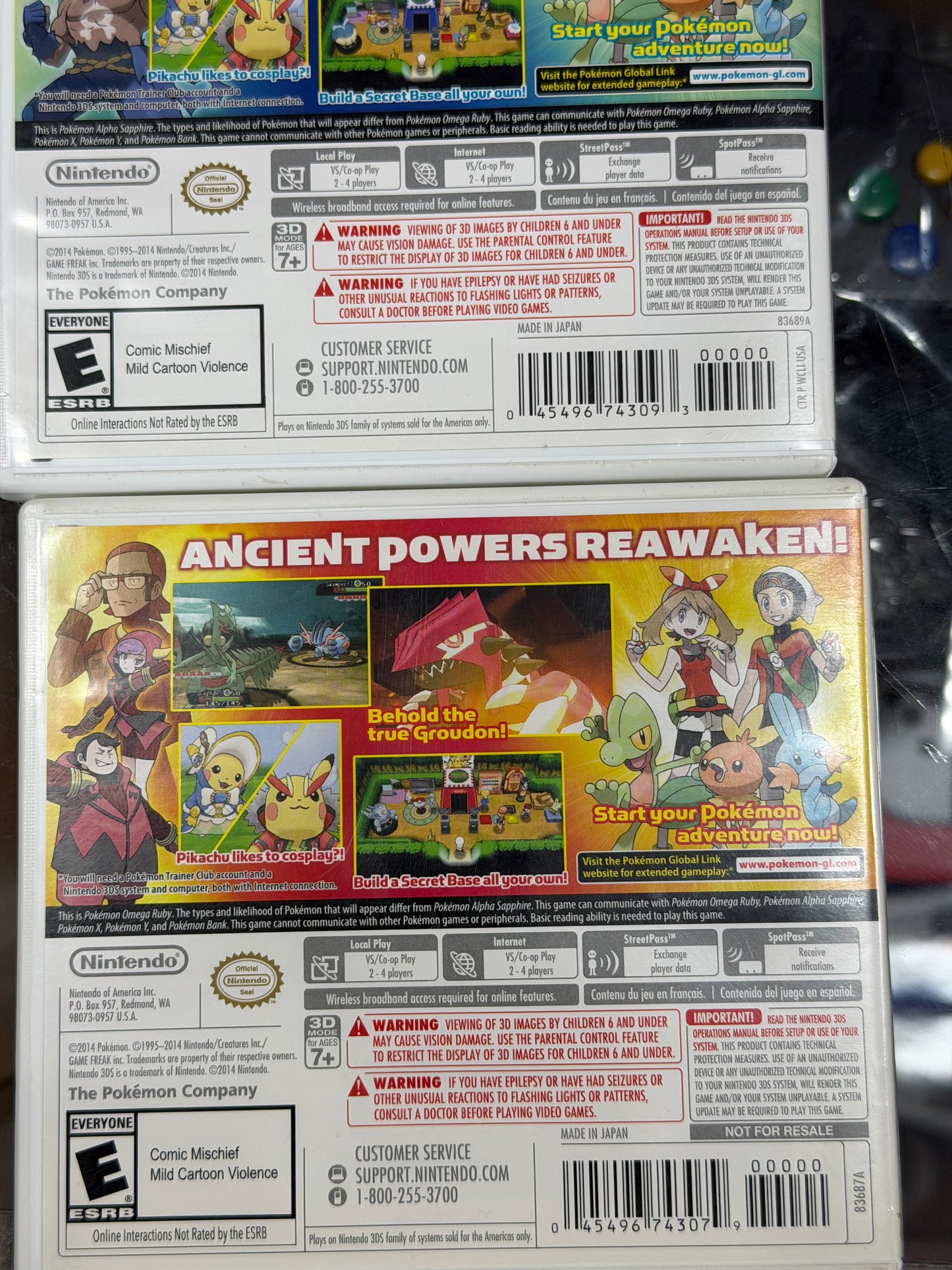 Pokemon Omega Ruby & Alpha Sapphire Dual Pack Nintendo 3DS