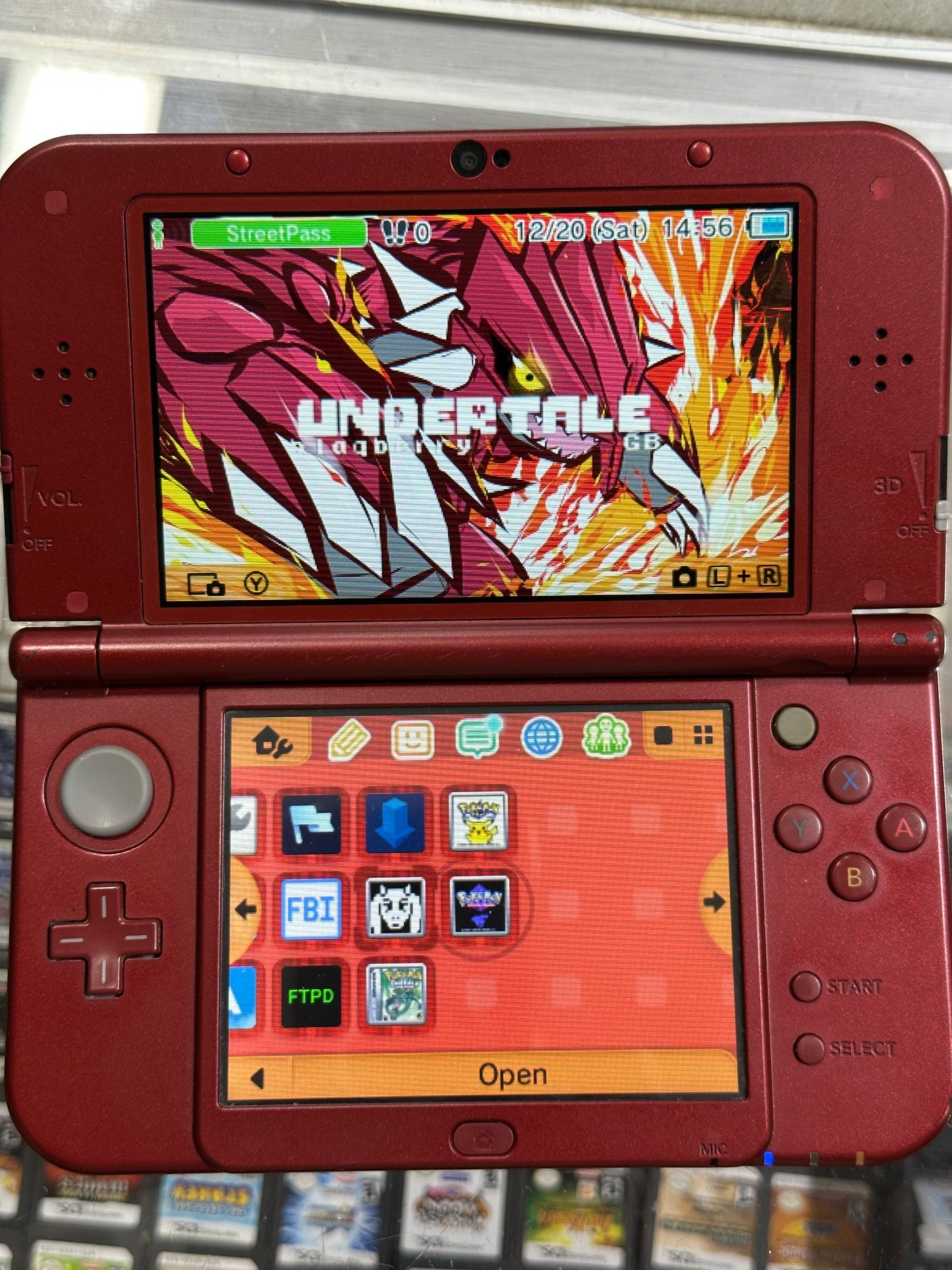 “New” Nintendo 3DS LL XL Red - US Region Changed - Top IPS