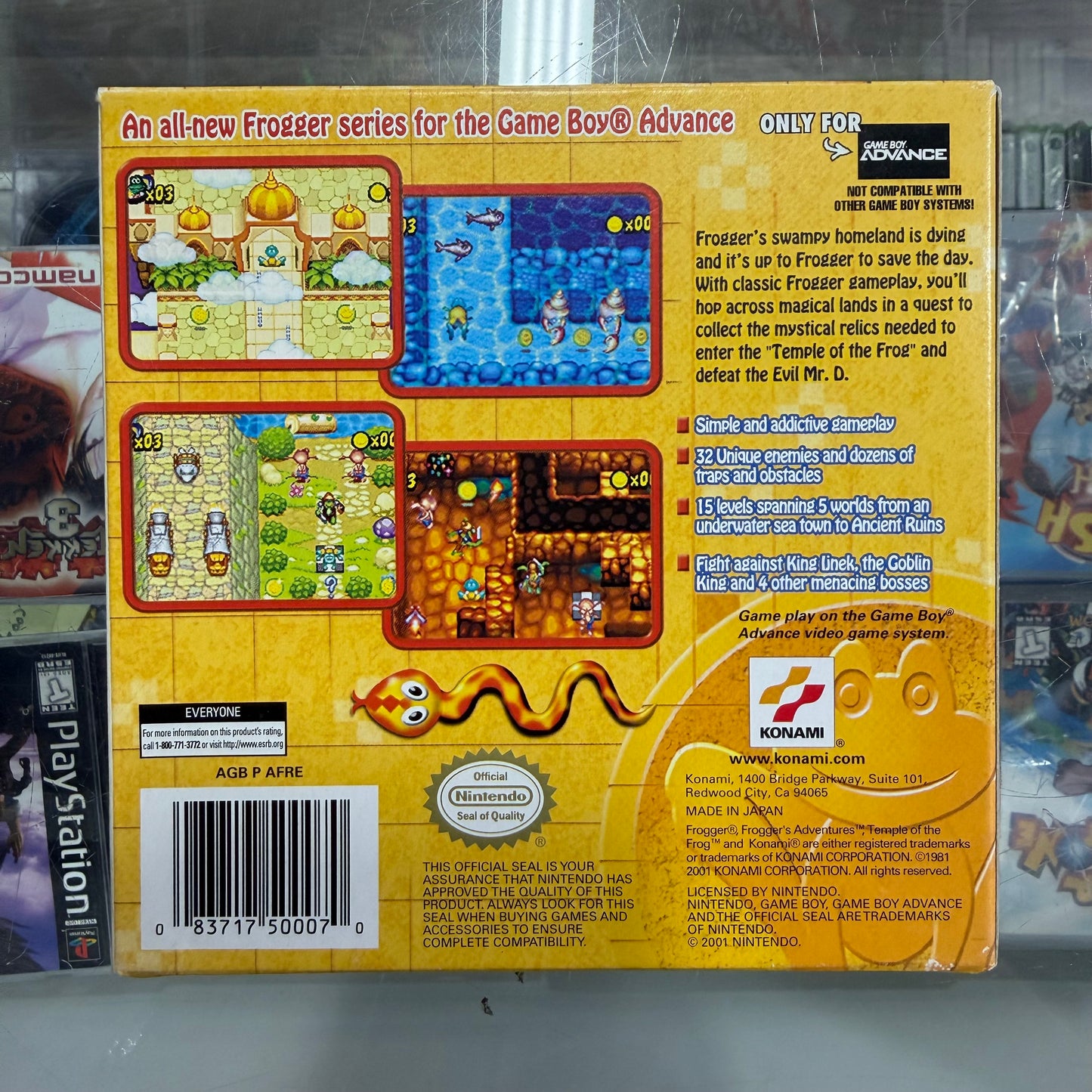 Froggers Adventures Temple Of Frog GameBoy Advance