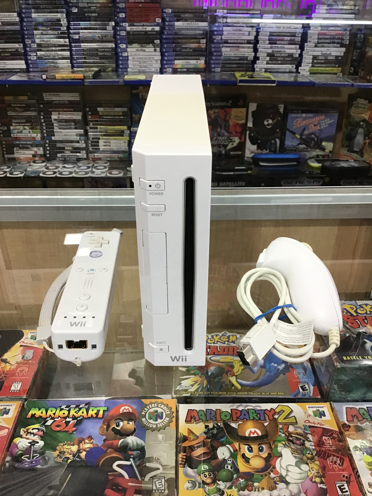 Nintendo Wii System with All Wires and Controllers (231)