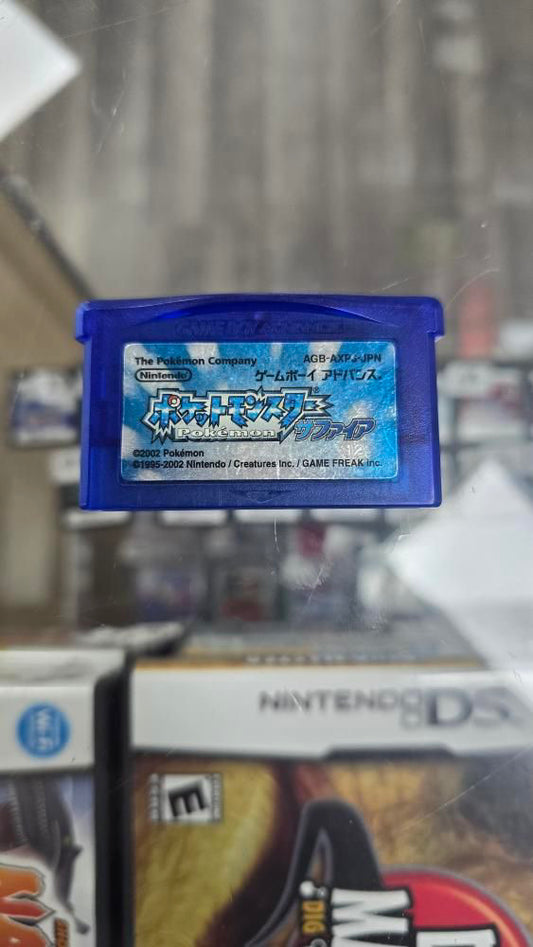 Pokémon Sapphire Nintendo Gameboy Advance Japanese Authentic Nice Label