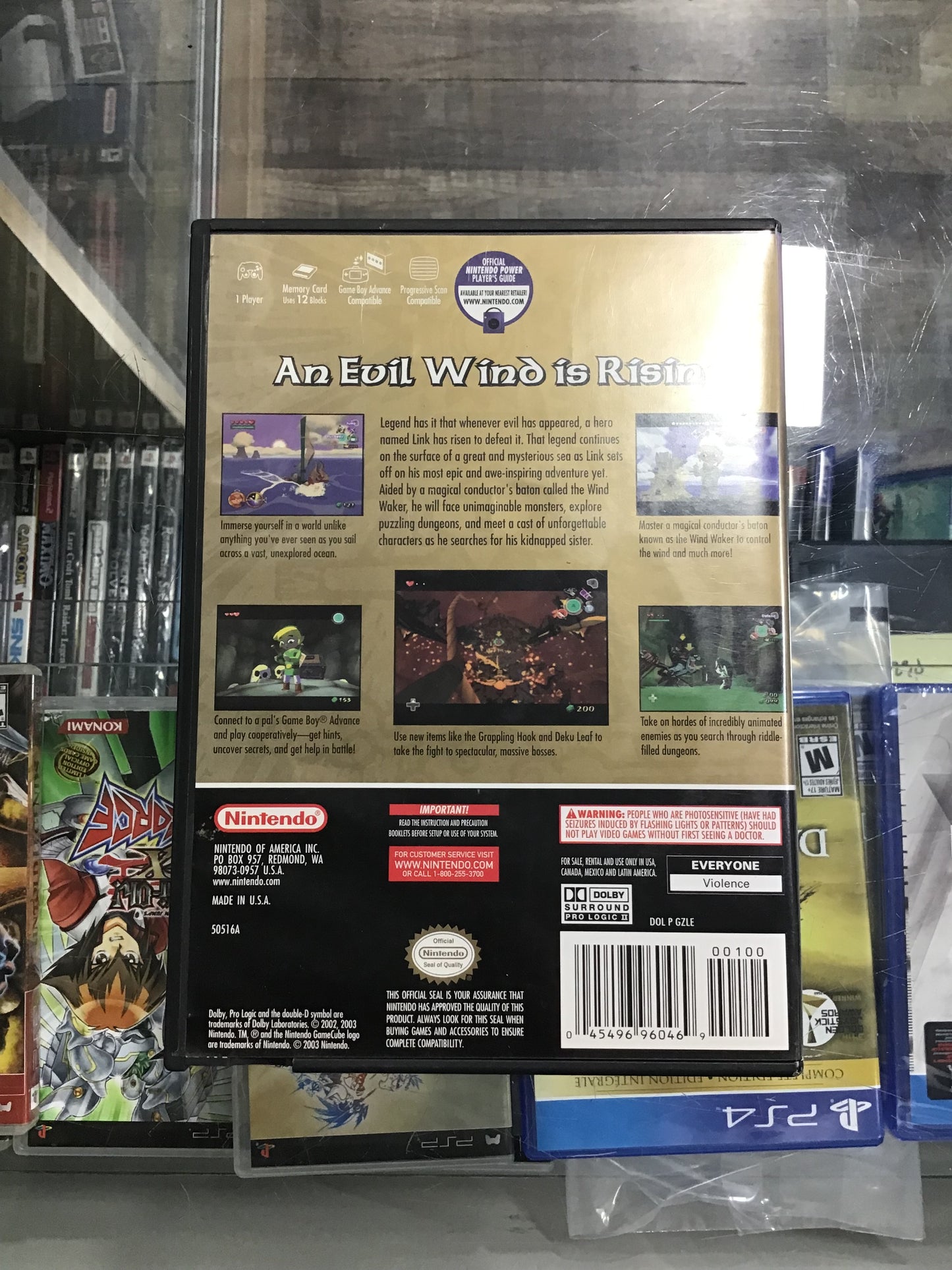 The Legend of Zelda Wind Waker Nintendo GameCube Case ONLY