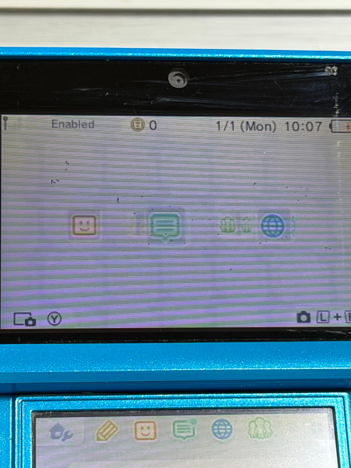 Light Blue Nintendo 3DS Handheld System With Charger (Region Free)(JAPANESE TO US) (Flawed)