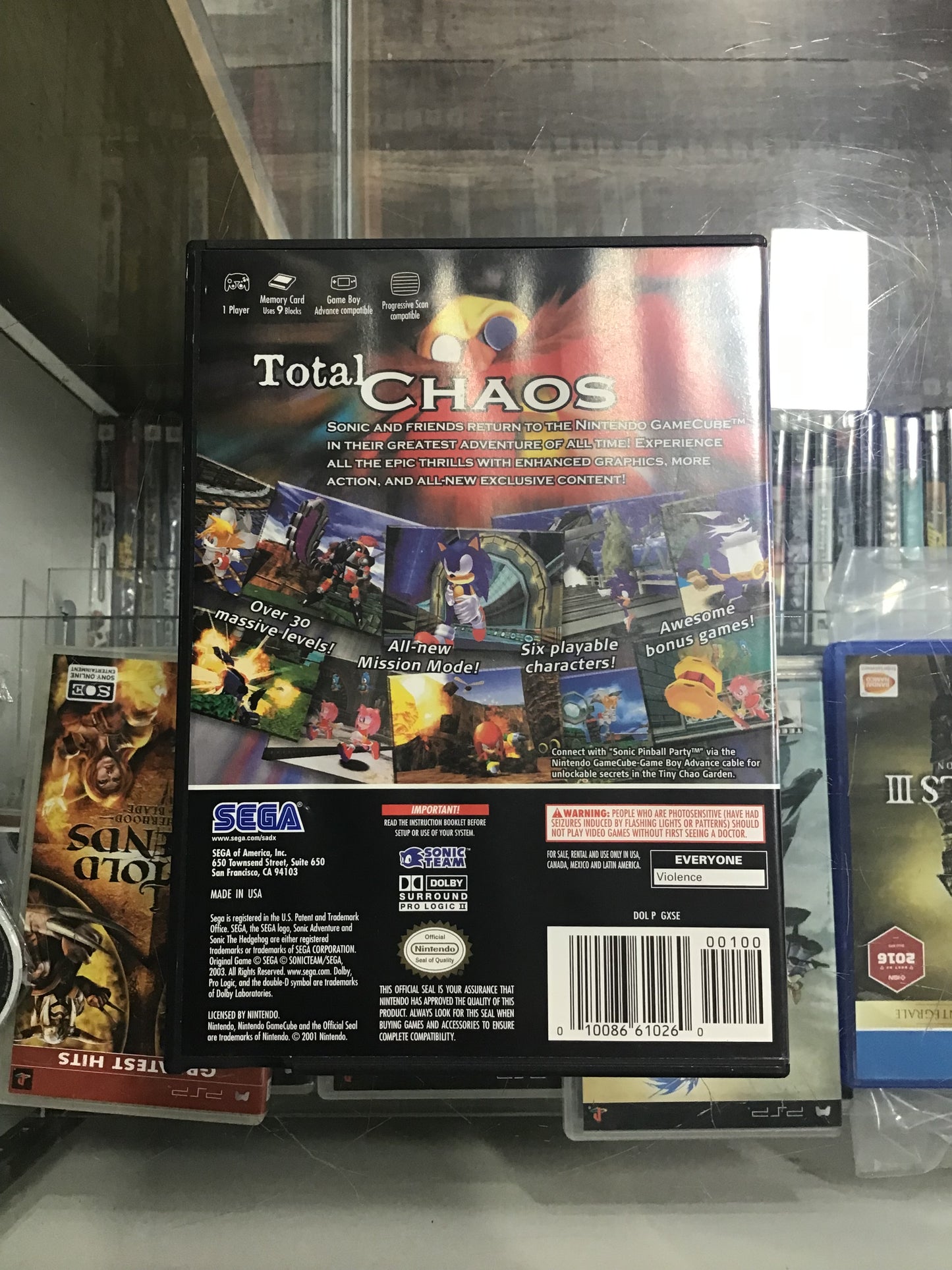 Sonic Adventure DX Director’s Cut Nintendo GameCube Case and Manual ONLY