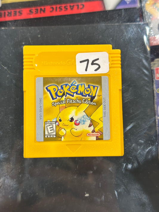 Pokémon Yellow Gameboy Color Authentic Saves