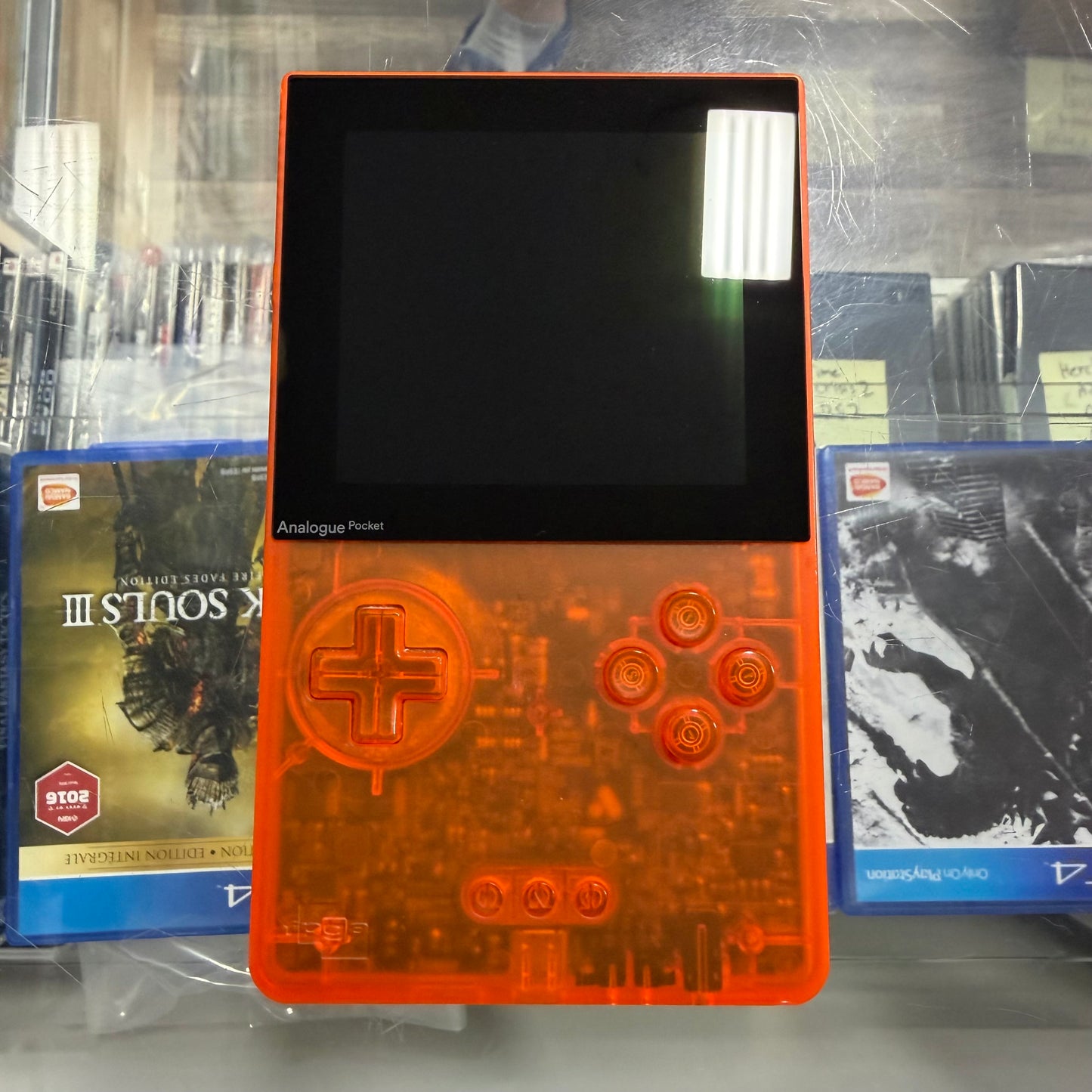 Analogue Pocket [Transparent Orange] GameBoy (with protective case)