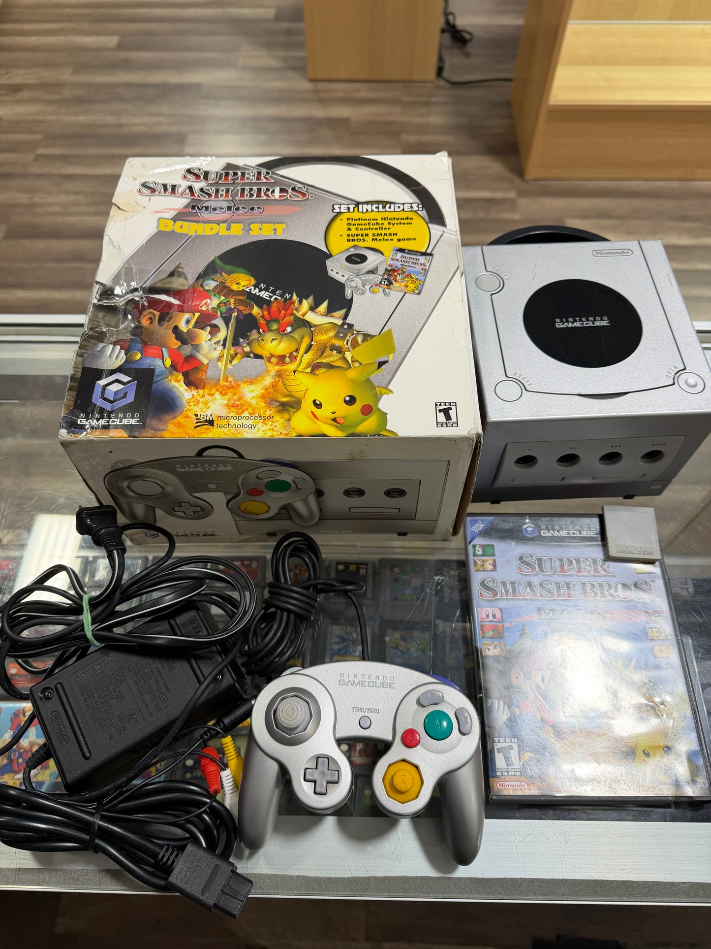 Super Smash Bros Melee Bundle Set Nintendo GameCube - New Capacitors