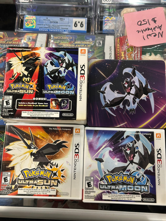 Pokémon Ultra Sun and Ultra Moon Double Pack with Steelbook Nintendo 3DS