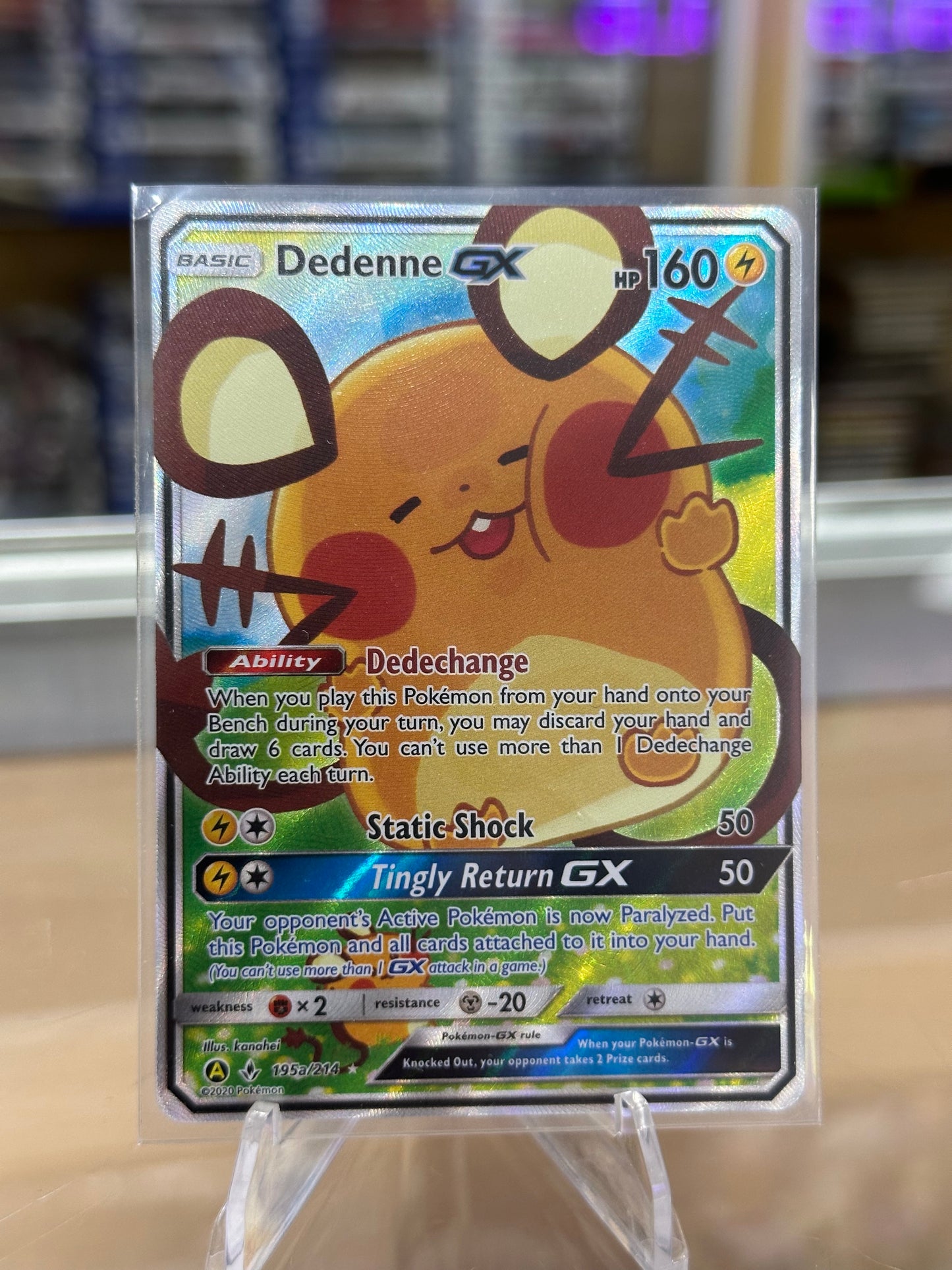 Dedenne GX - 195a/214 - Alternate Art Promos