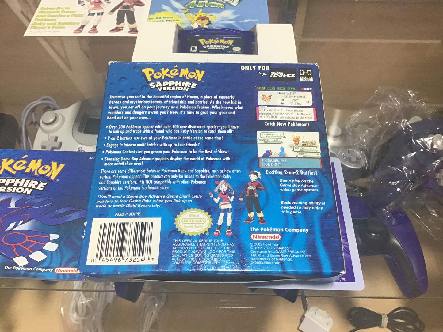 Pokémon Sapphire (Authentic) (New Battery) CIB Nintendo Gameboy Advance