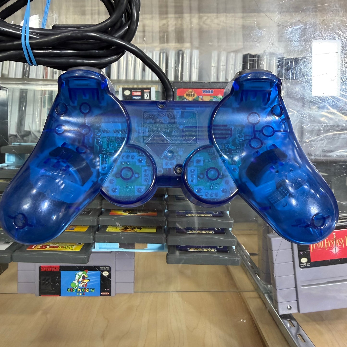 Blue Dual Shock Controller Playstation 2