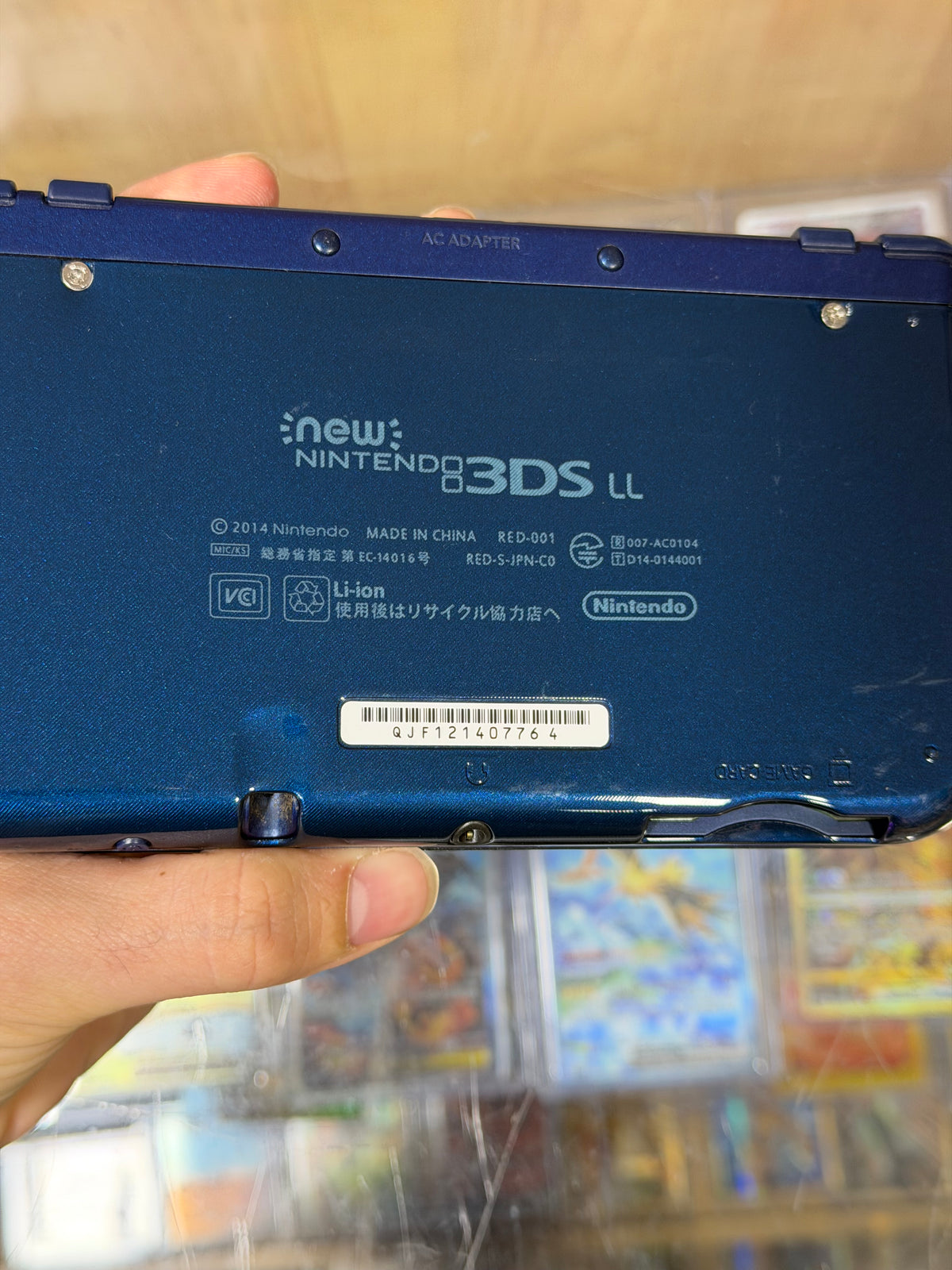 (764) New Nintendo 3DS XL Handheld System (Blue) w/ Charger (Region Free)(JAPANESE TO US) (DIGITAL DS GAMES) (TOP IPS)