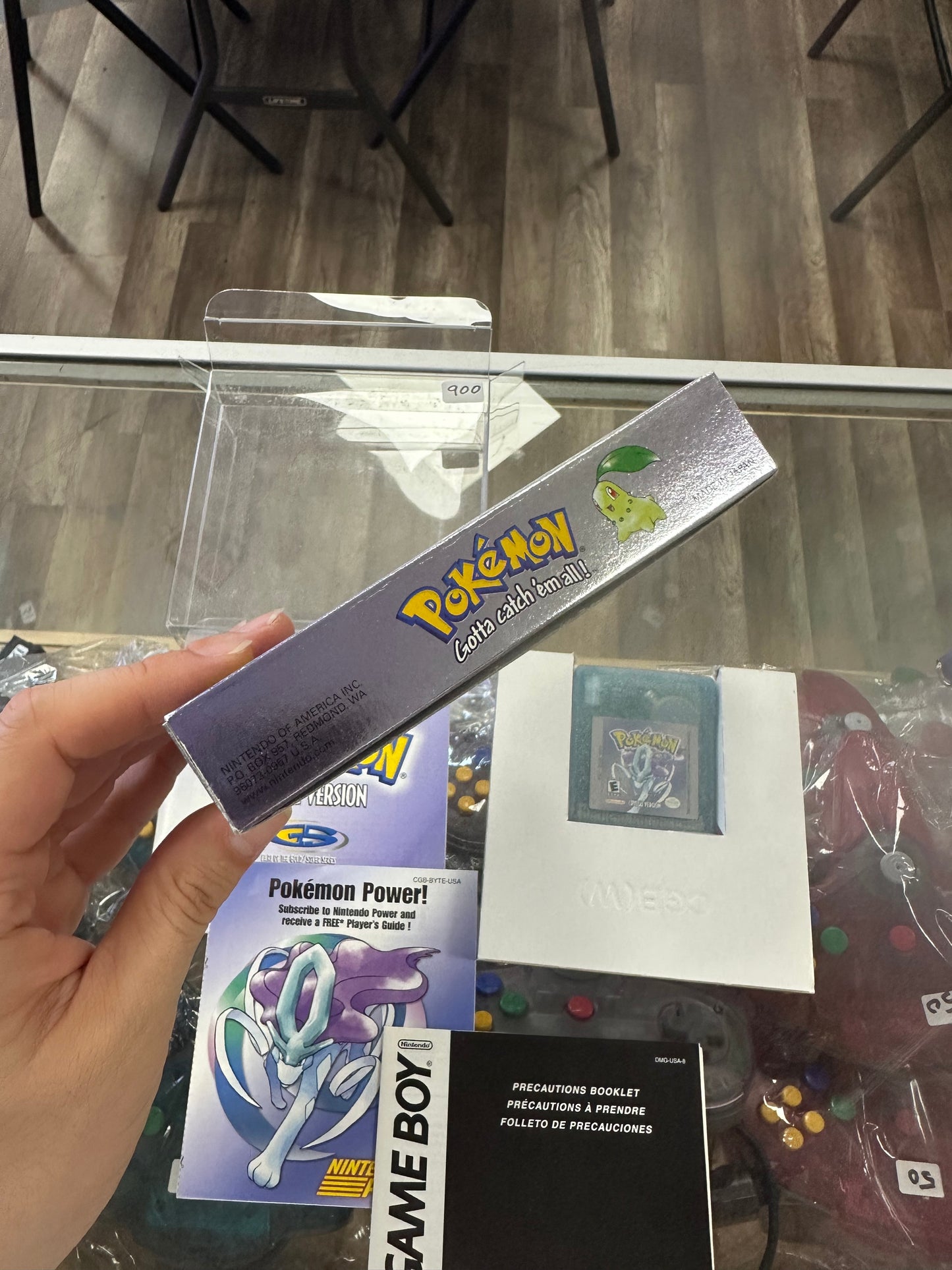 Pokémon Crystal Nintendo Gameboy Color Excellent Box Series Misprint CIB