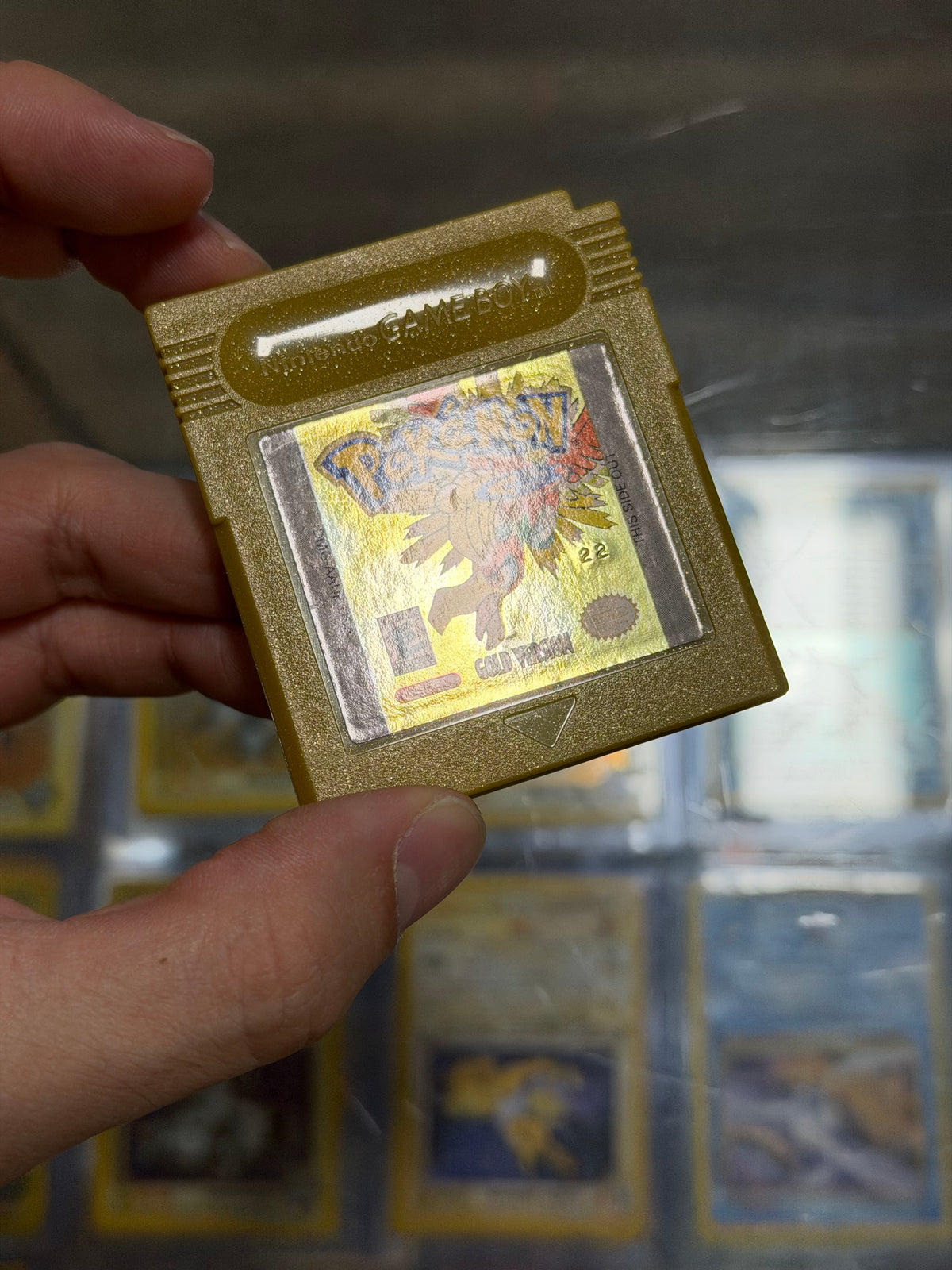 Pokemon Gold Gameboy Excellent Label Dry Battery