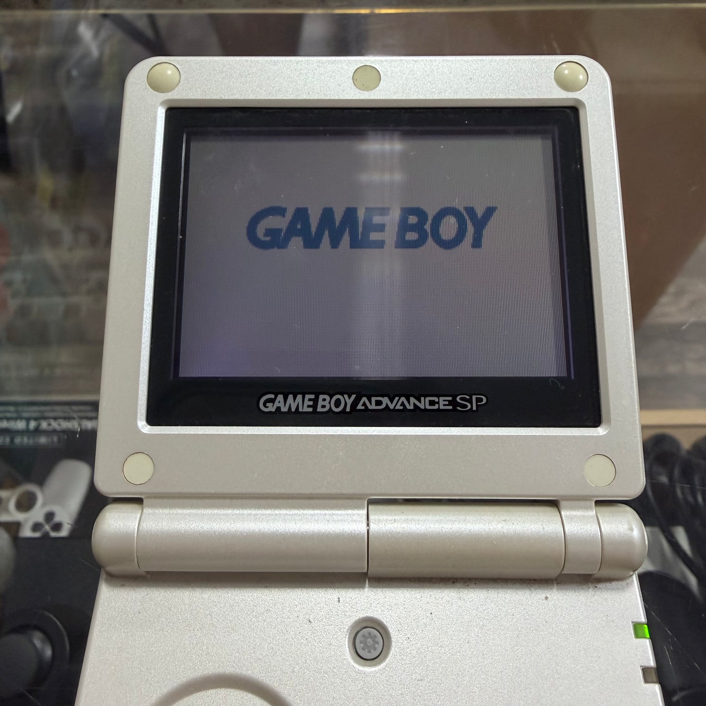 Pearl White Gameboy Advance SP System Handheld ( Charger included )