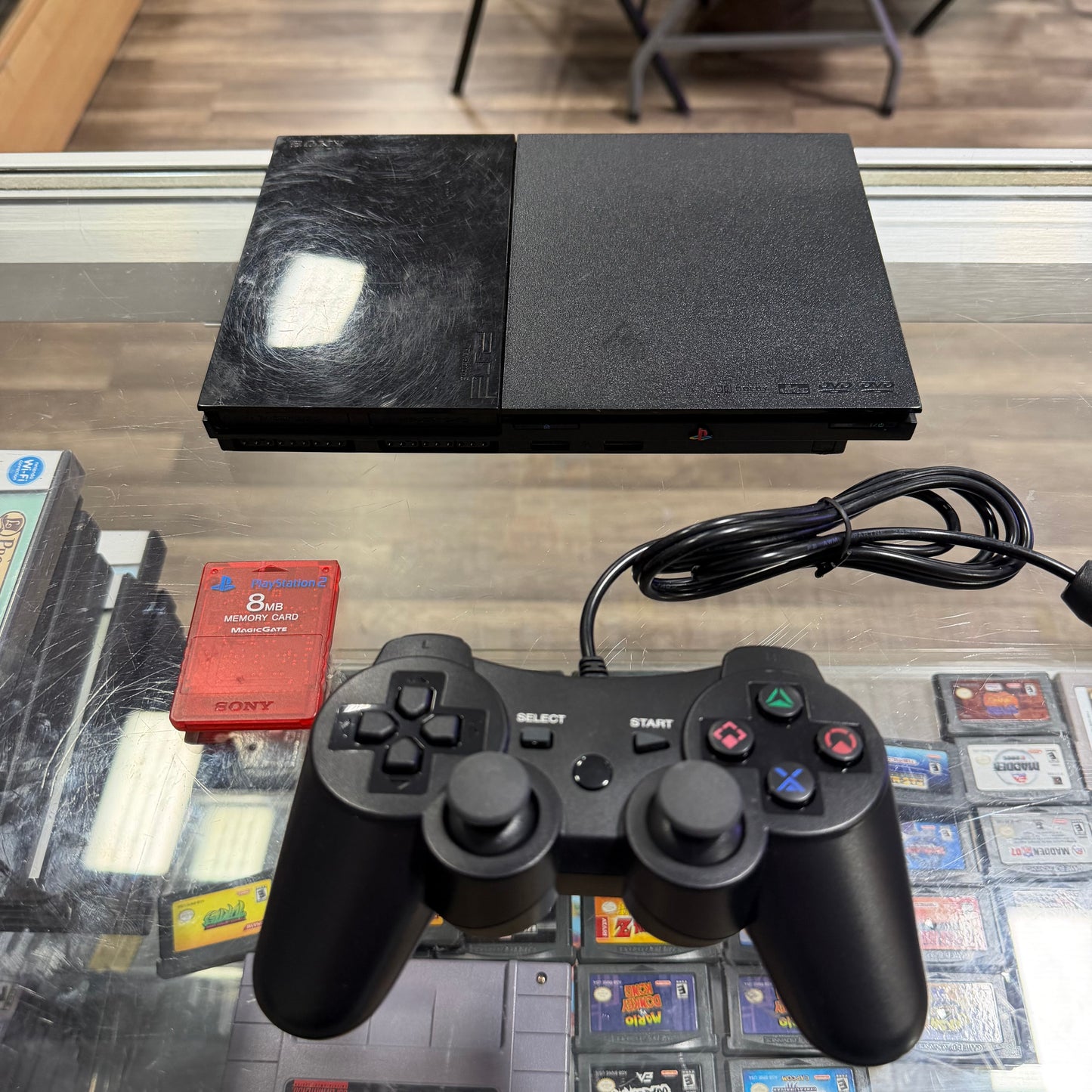 Slim Playstation 2 System
(cables controller and memory card included) (NEW LASER)