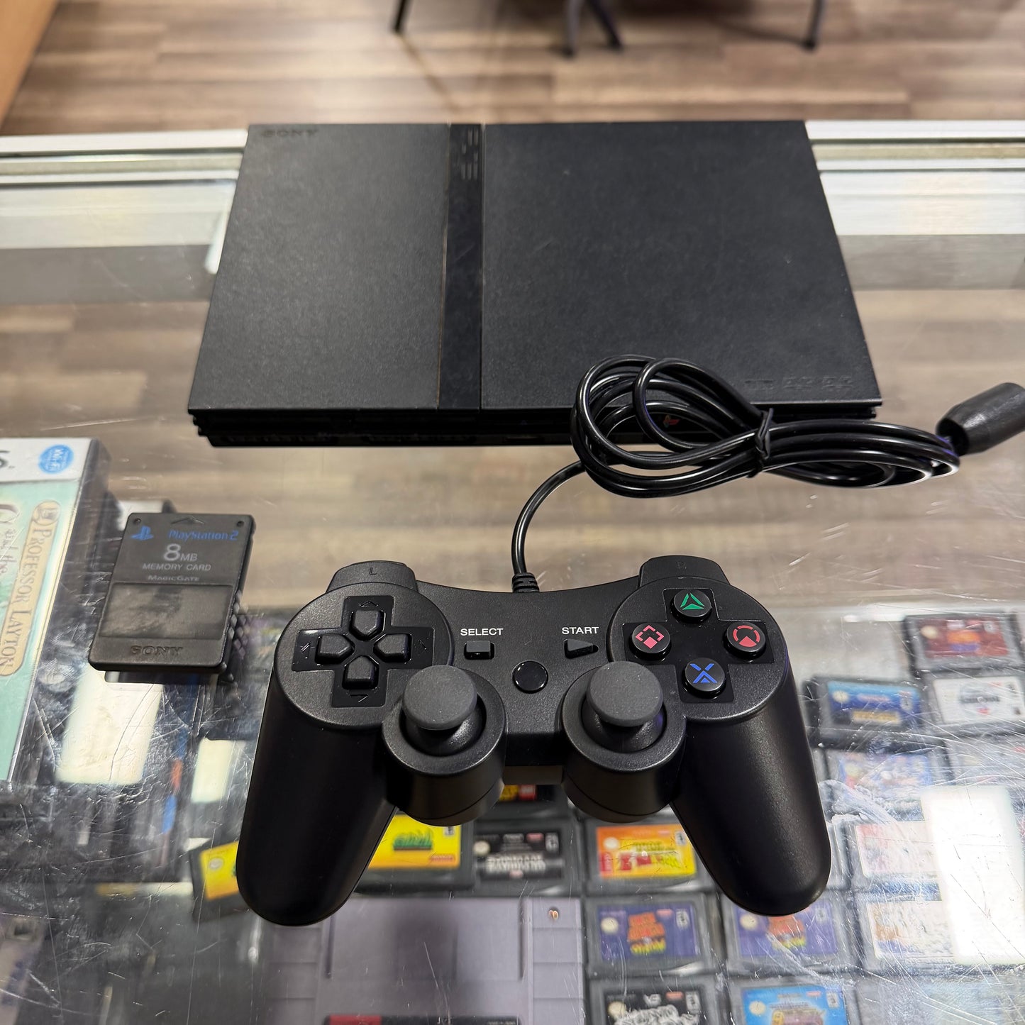 Slim Playstation 2 System
(cables controller and memory card included)(NEW LASER)