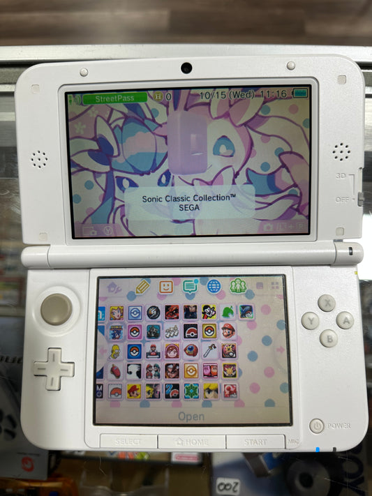 Light Blue Nintendo 3DS LL Handheld System (US Region) with Digital Games