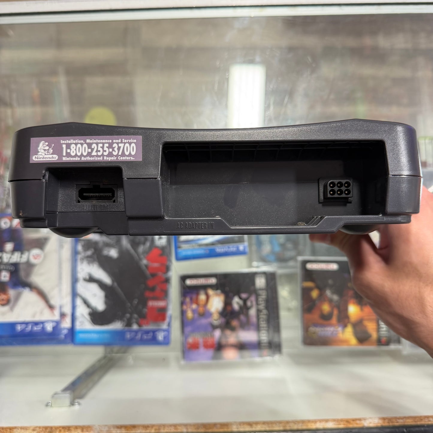 Nintendo 64 System with Wires and One Controller