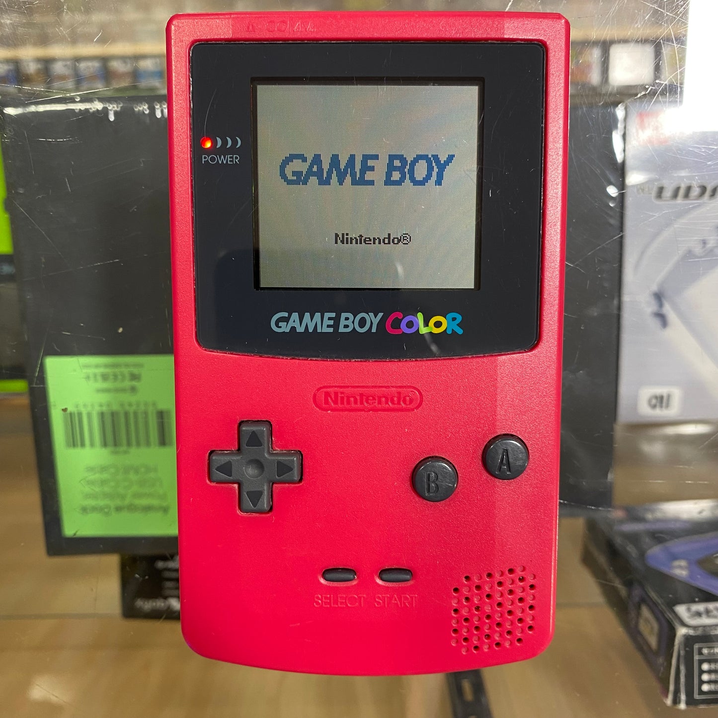 Red Nintendo Gameboy Color Handheld System