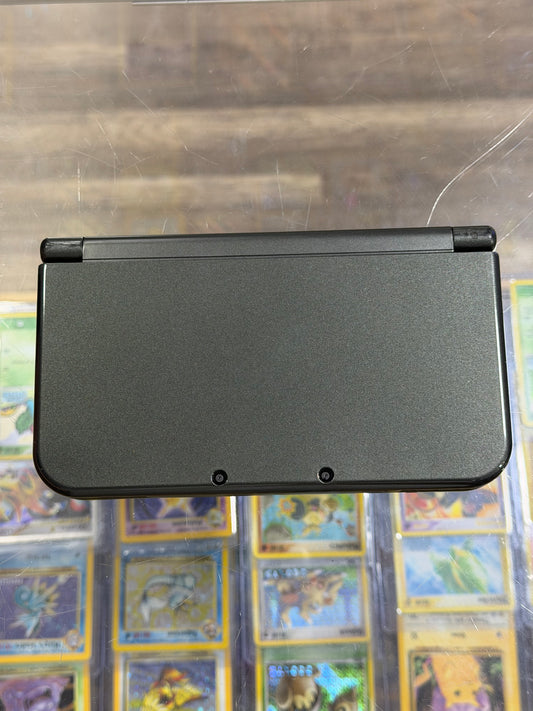 (753) Black “New” Nintendo 3DS XL Handheld System With Charger (Region Free)(JAPANESE TO US) (Top IPS, Yellowing Bottom Screen)
