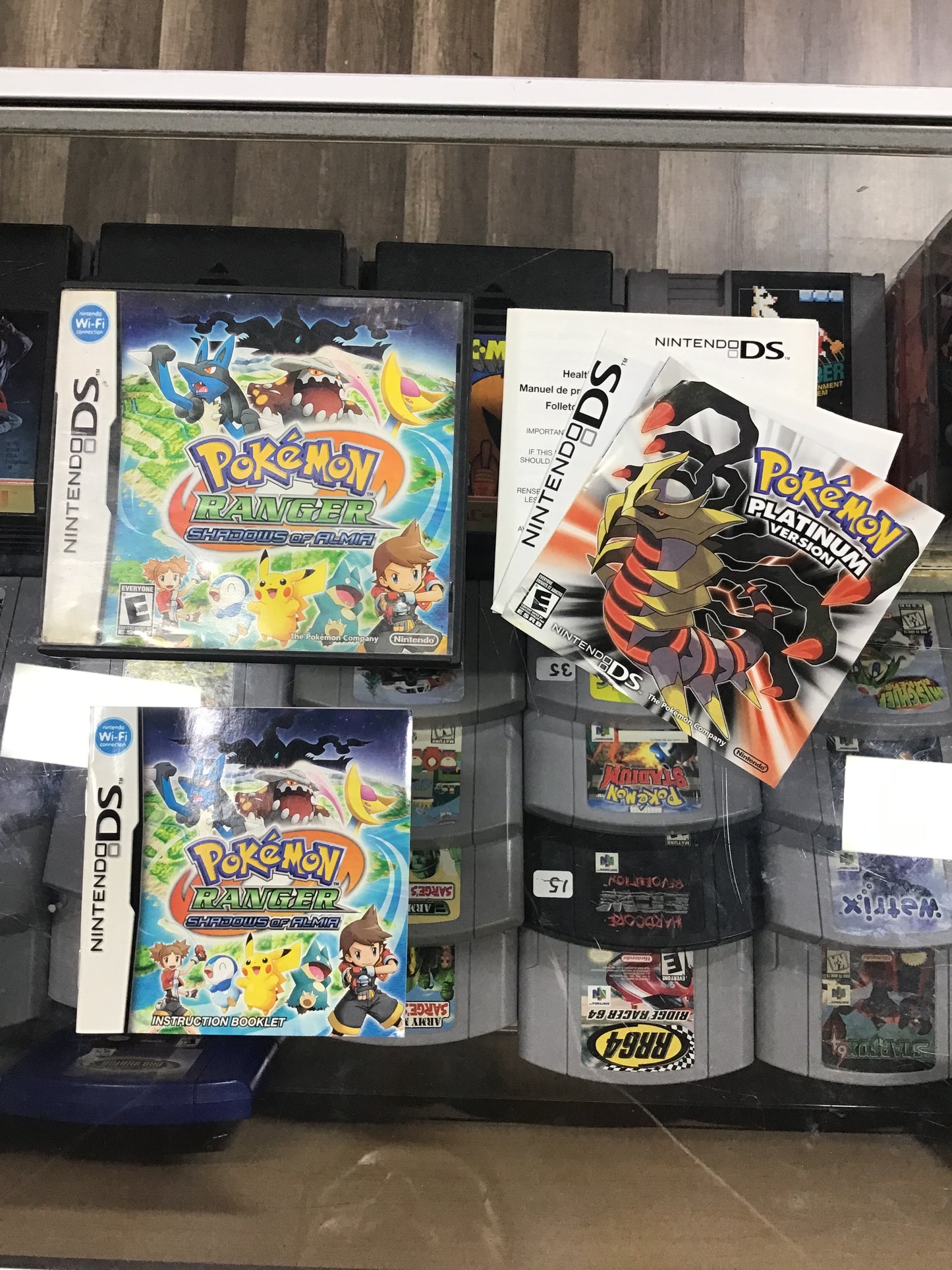 Pokémon Ranger Shadows of Almia Nintendo DS Case and Manual ONLY