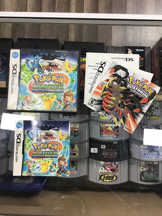 Pokémon Ranger Shadows of Almia Nintendo DS Case and Manual ONLY