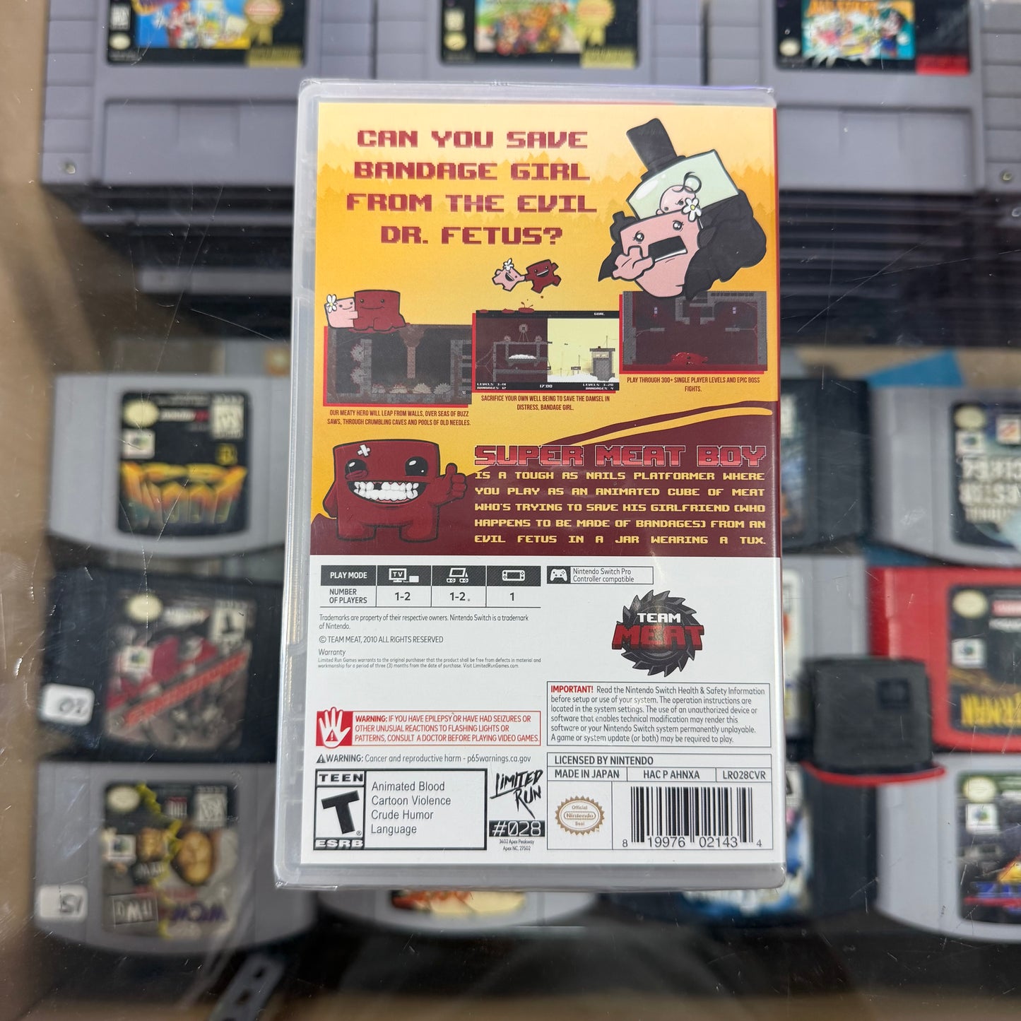 Super Meat Boy Nintendo Switch Sealed