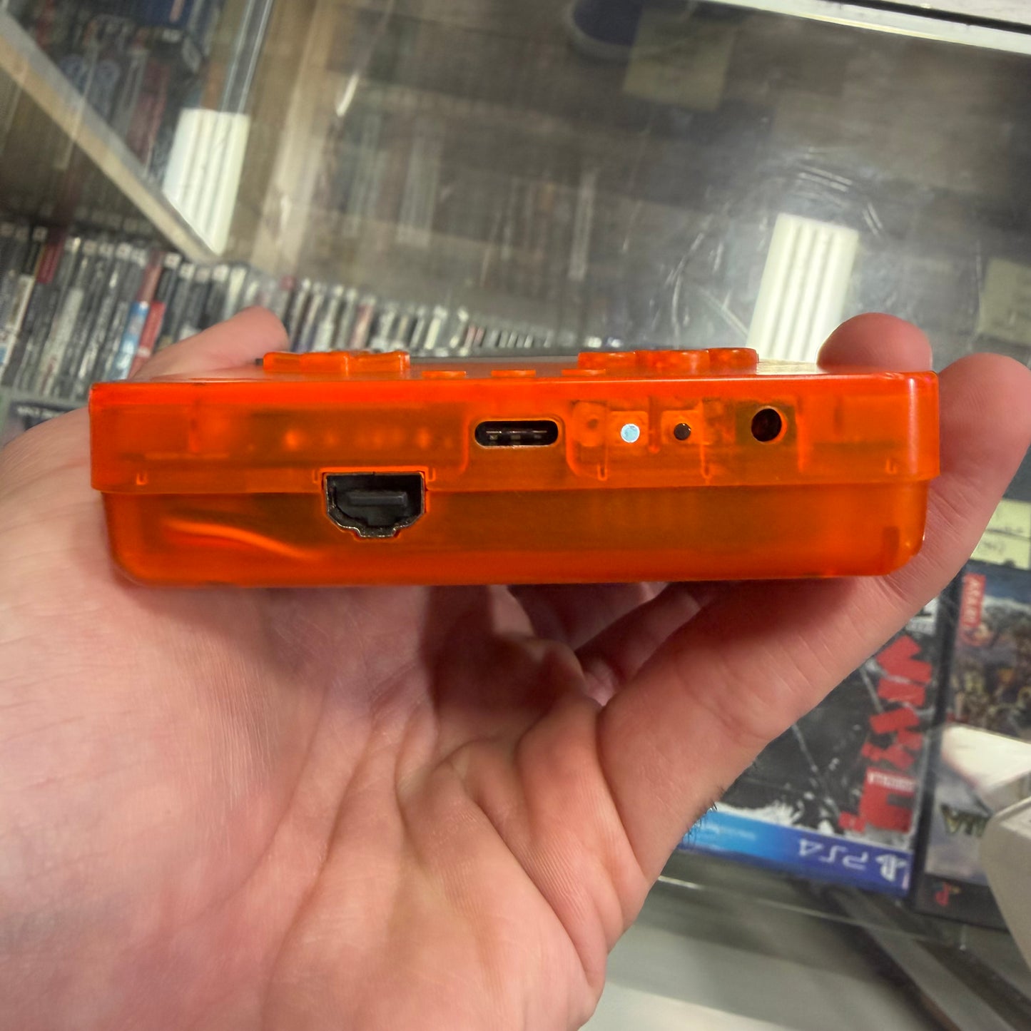 Analogue Pocket [Transparent Orange] GameBoy (with protective case)
