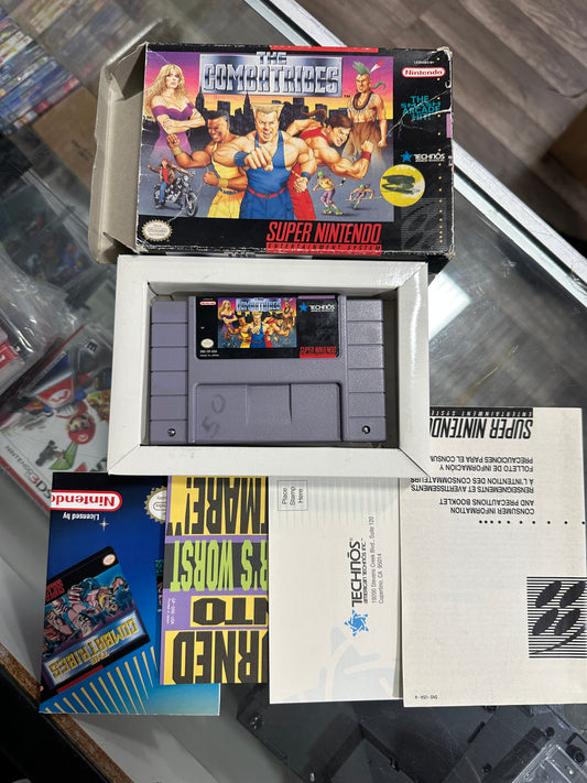 Combatribes Super Nintendo Technos No Manual All Inserts