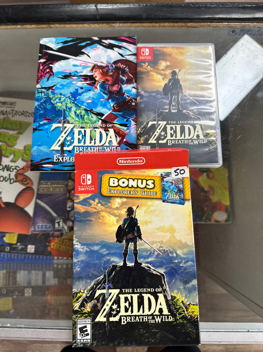 Legend of Zelda Breath of the Wild with Bonus Explorers Guide