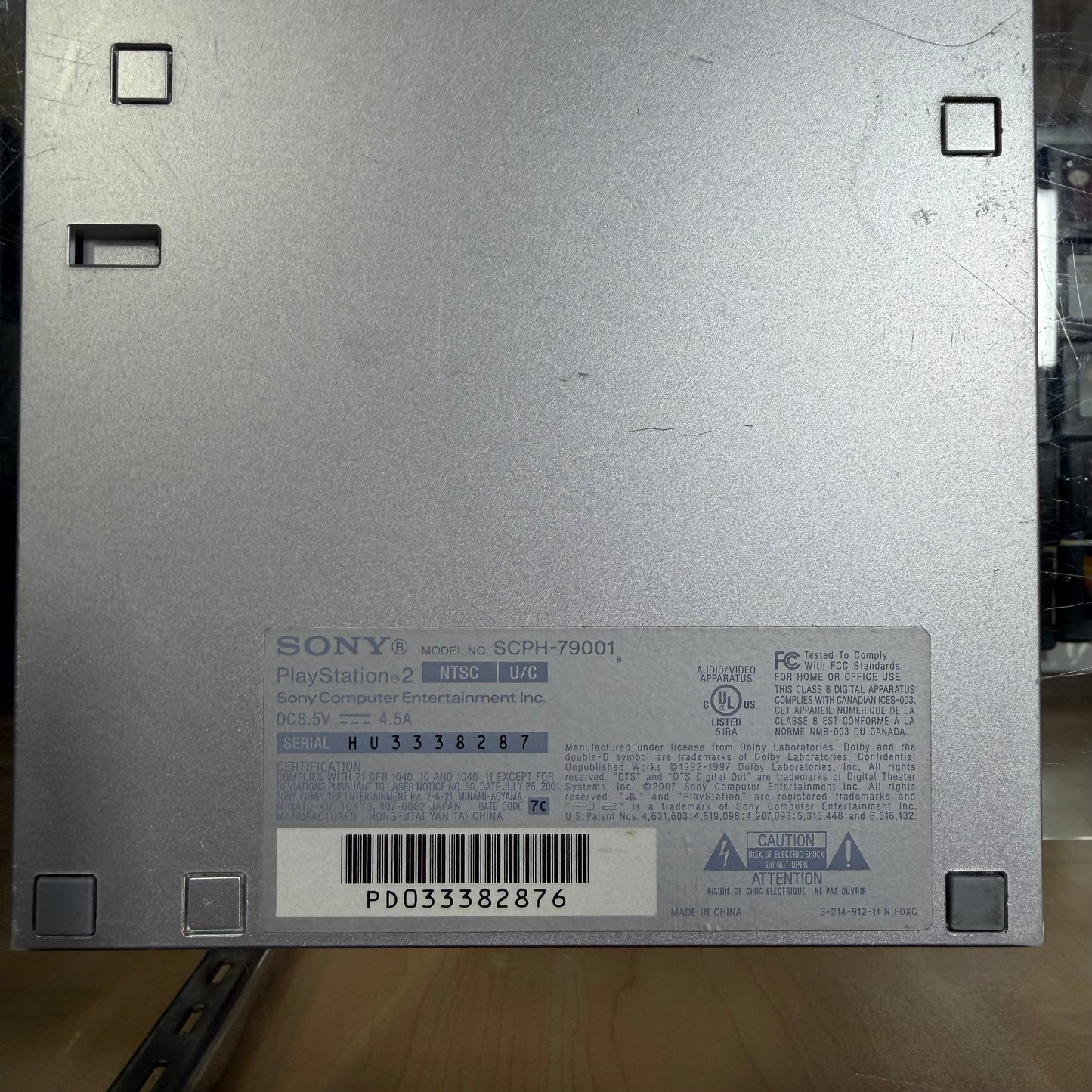 Slim Playstation 2 System [Silver] (cables controller and memory card included)(NEW LASER)