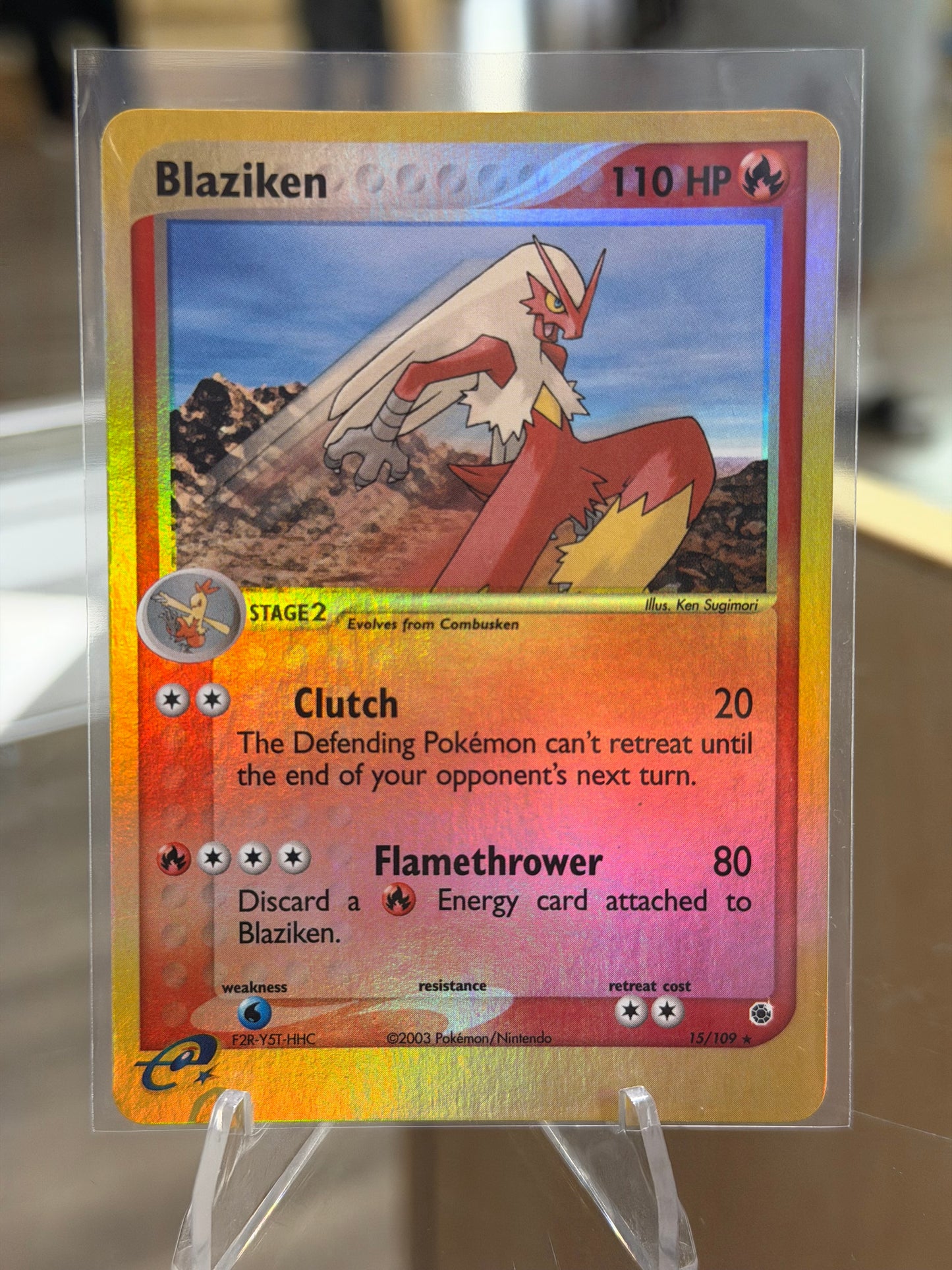 Blaziken - 15/109 - Ruby and Sapphire Reverse Holo