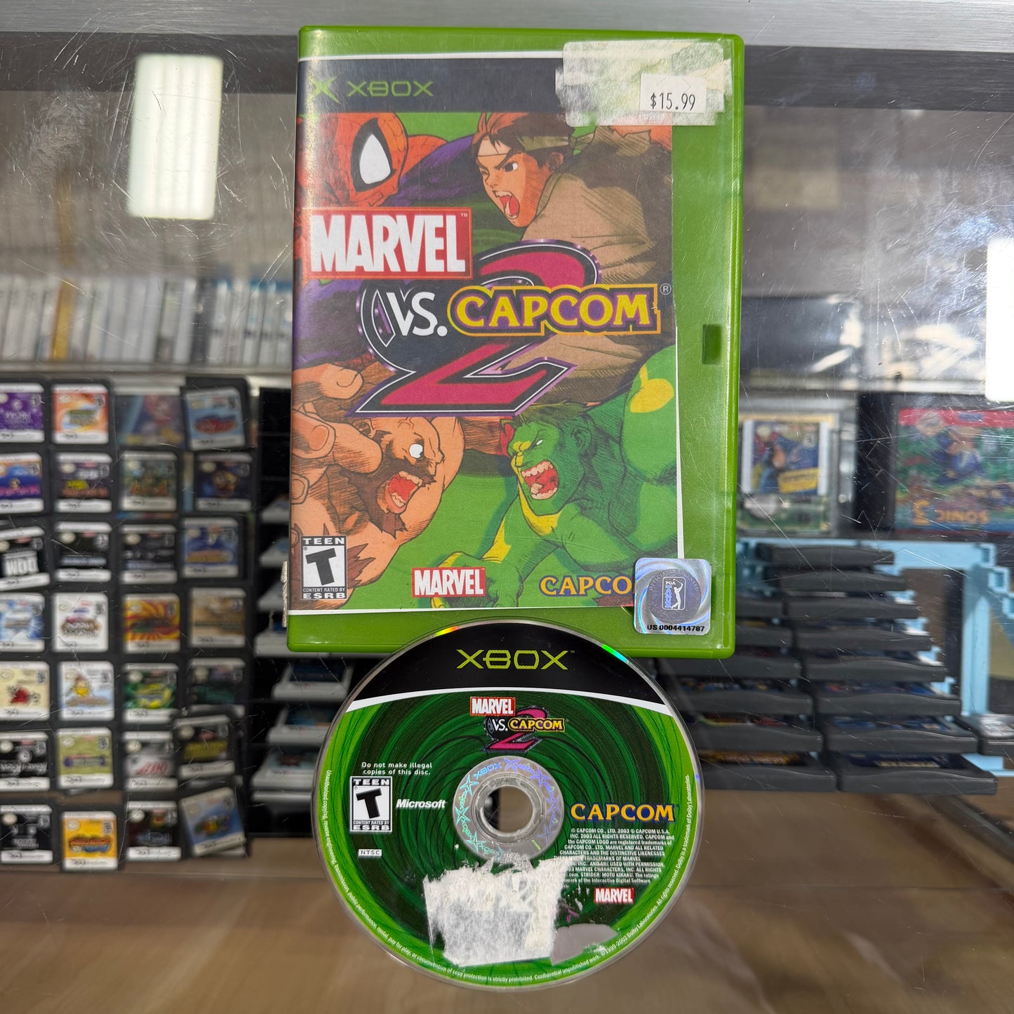 Marvel Vs Capcom 2 Original Xbox (rough condition)