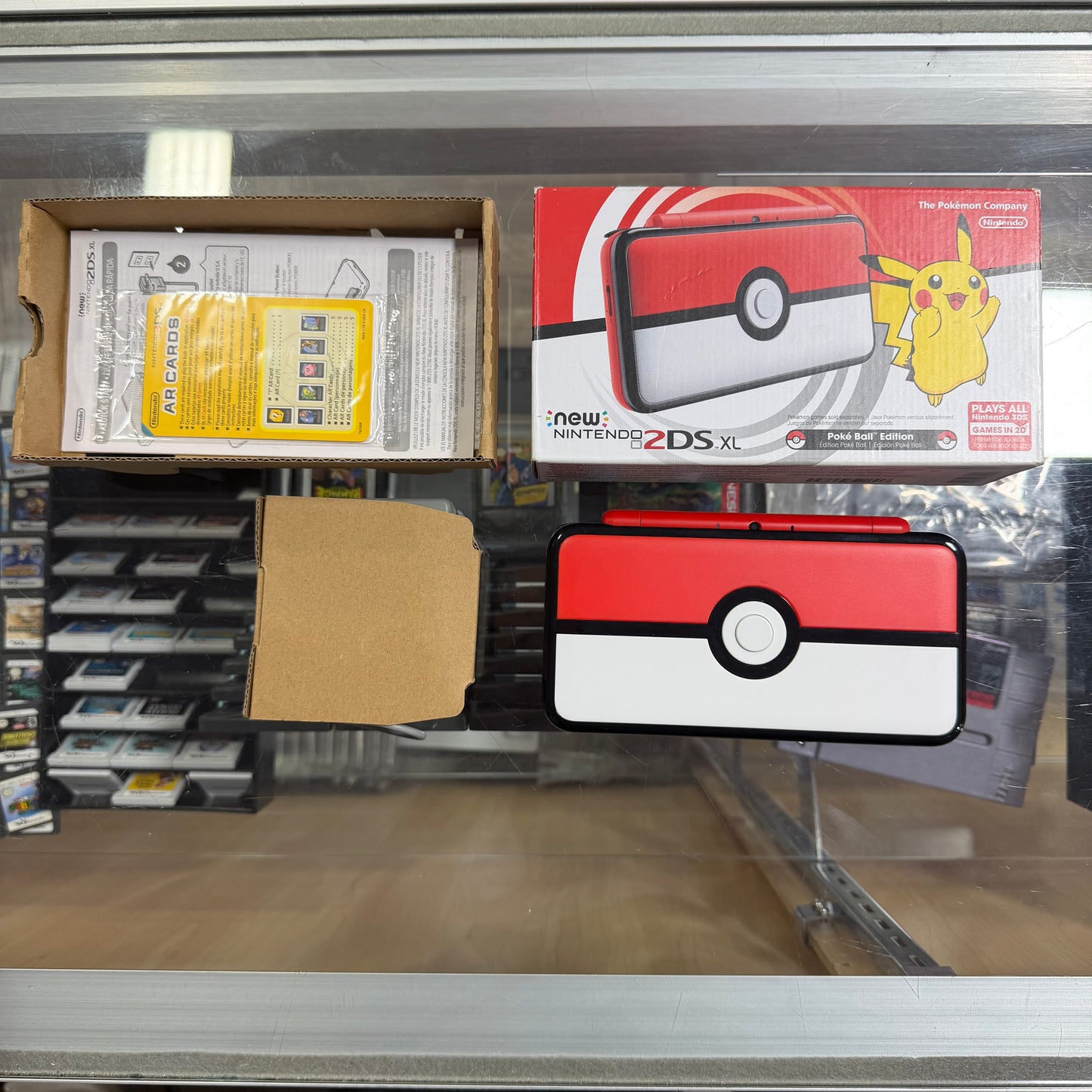 New Nintendo 2DS XL Poke Ball Edition Nintendo 3DS System - Great Condition
