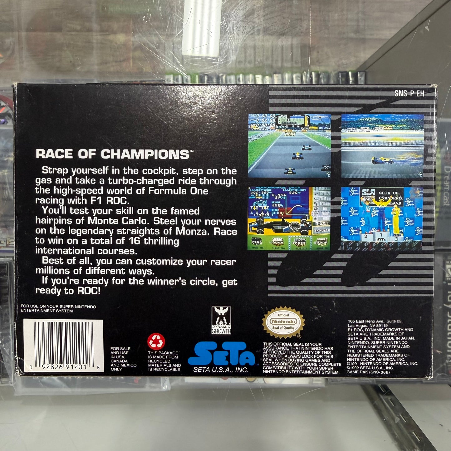 F1 ROC Race Of Champions Super Nintendo