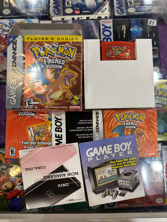 Pokémon FireRed Nintendo Gameboy Advance CIB Excellent Condition, Seal  Included (Opened)
