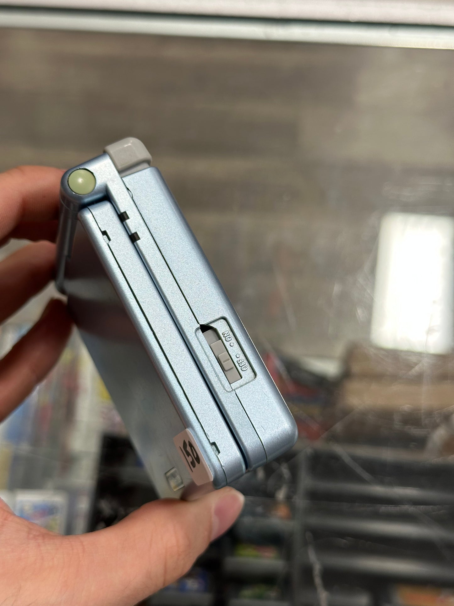 Gameboy Advance SP AGS 101 Pearl Blue - Shell Damage