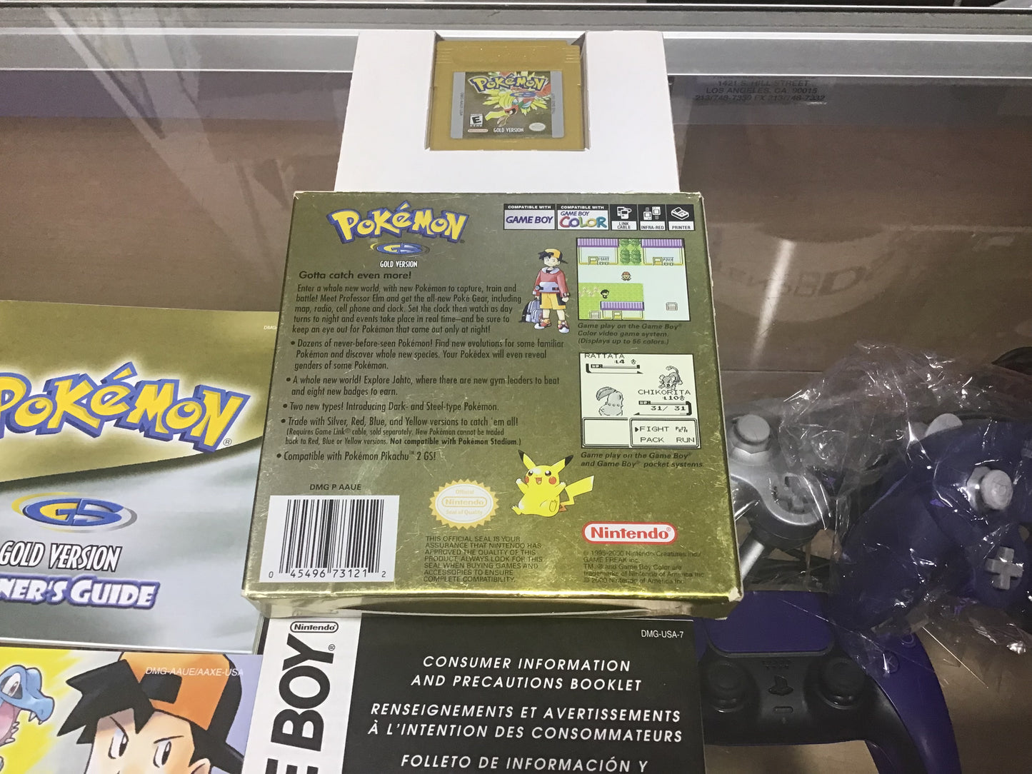 Pokémon Gold (Authentic) (New Battery) (Saves) CIB Nintendo Gameboy Color
