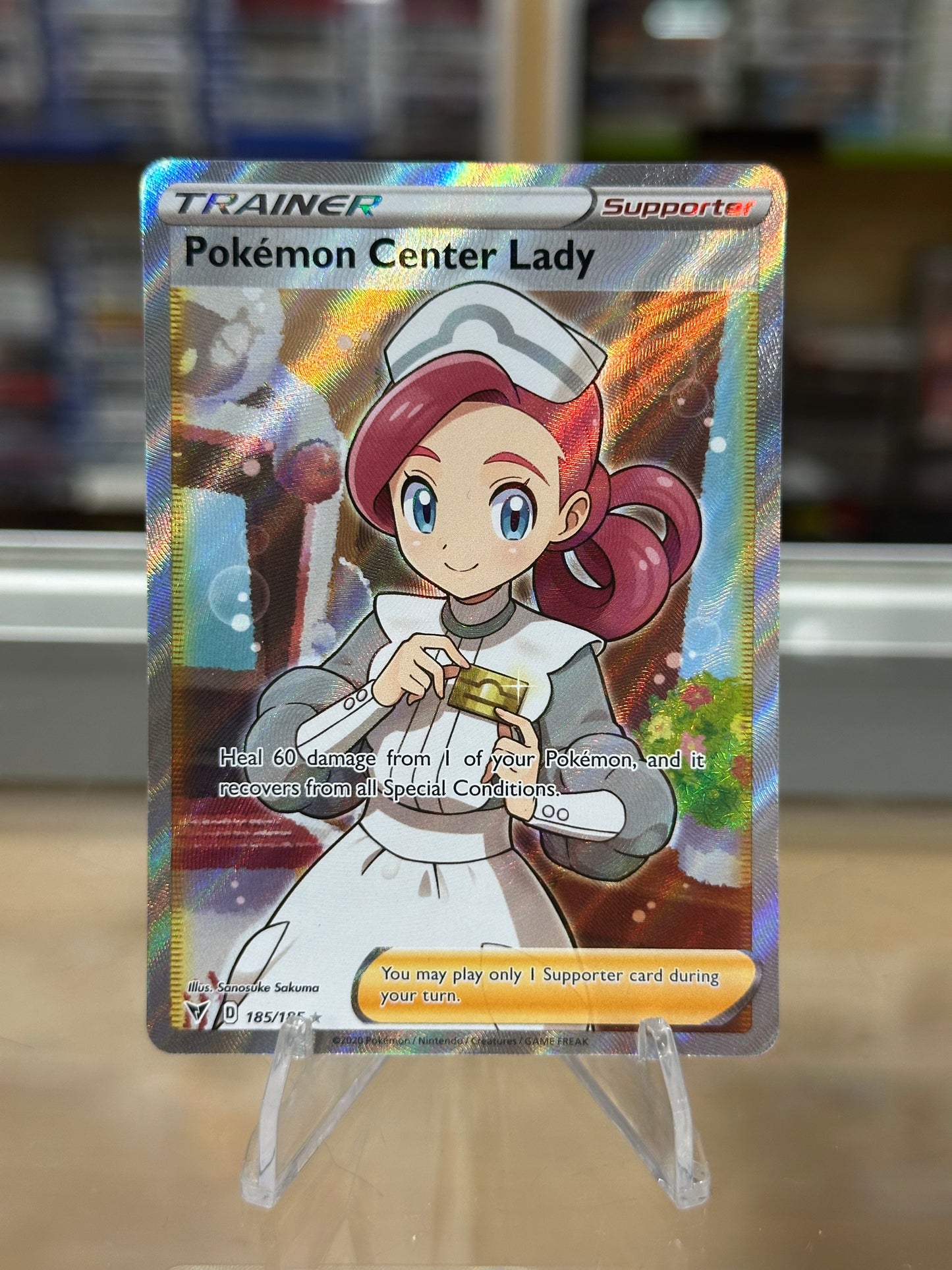 Pokemon Center Lady (Full Art) - SWSH04: Vivid Voltage