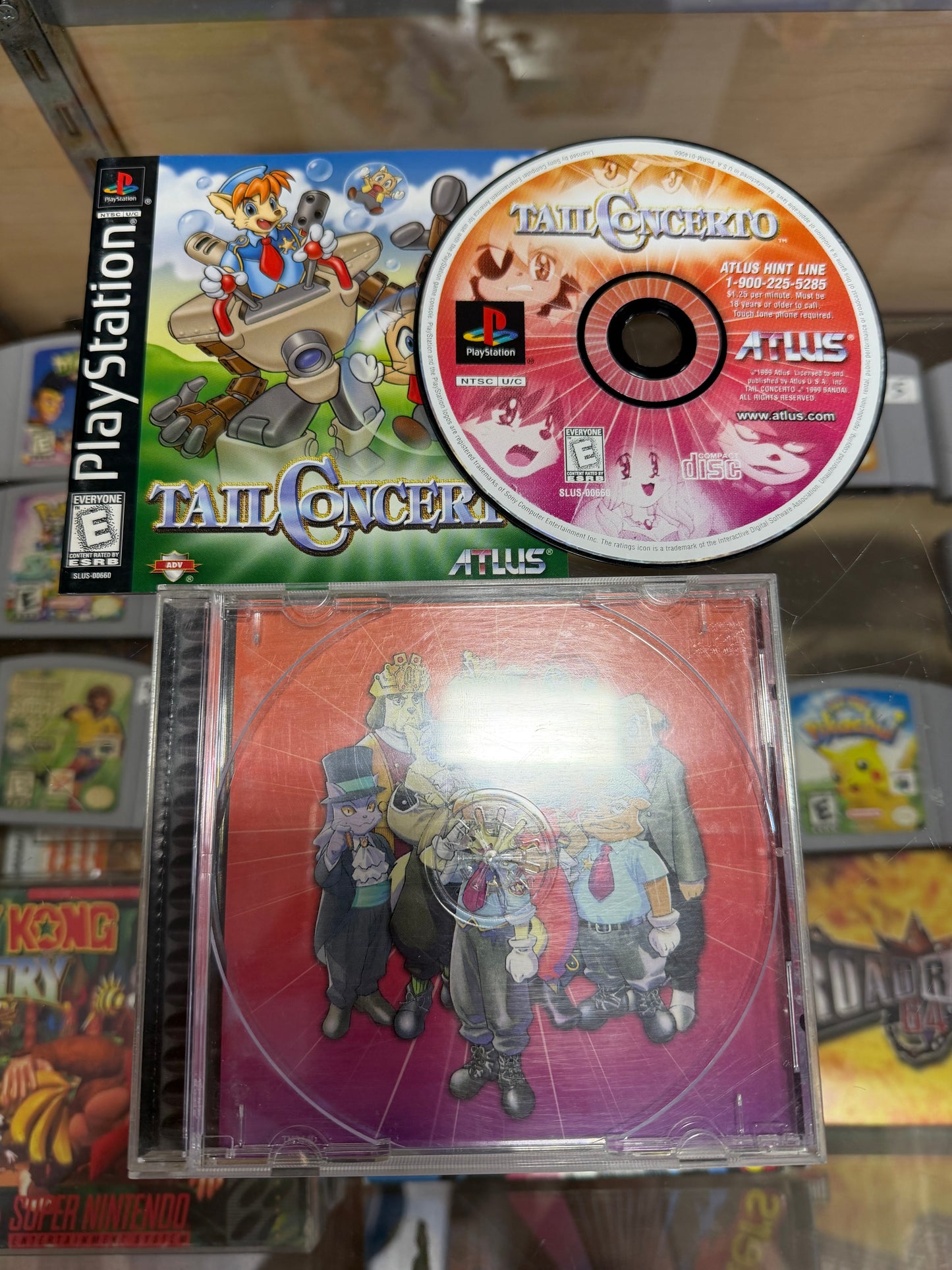 Tail Concerto Playstation (CIB) (w reg card) (clean disc)