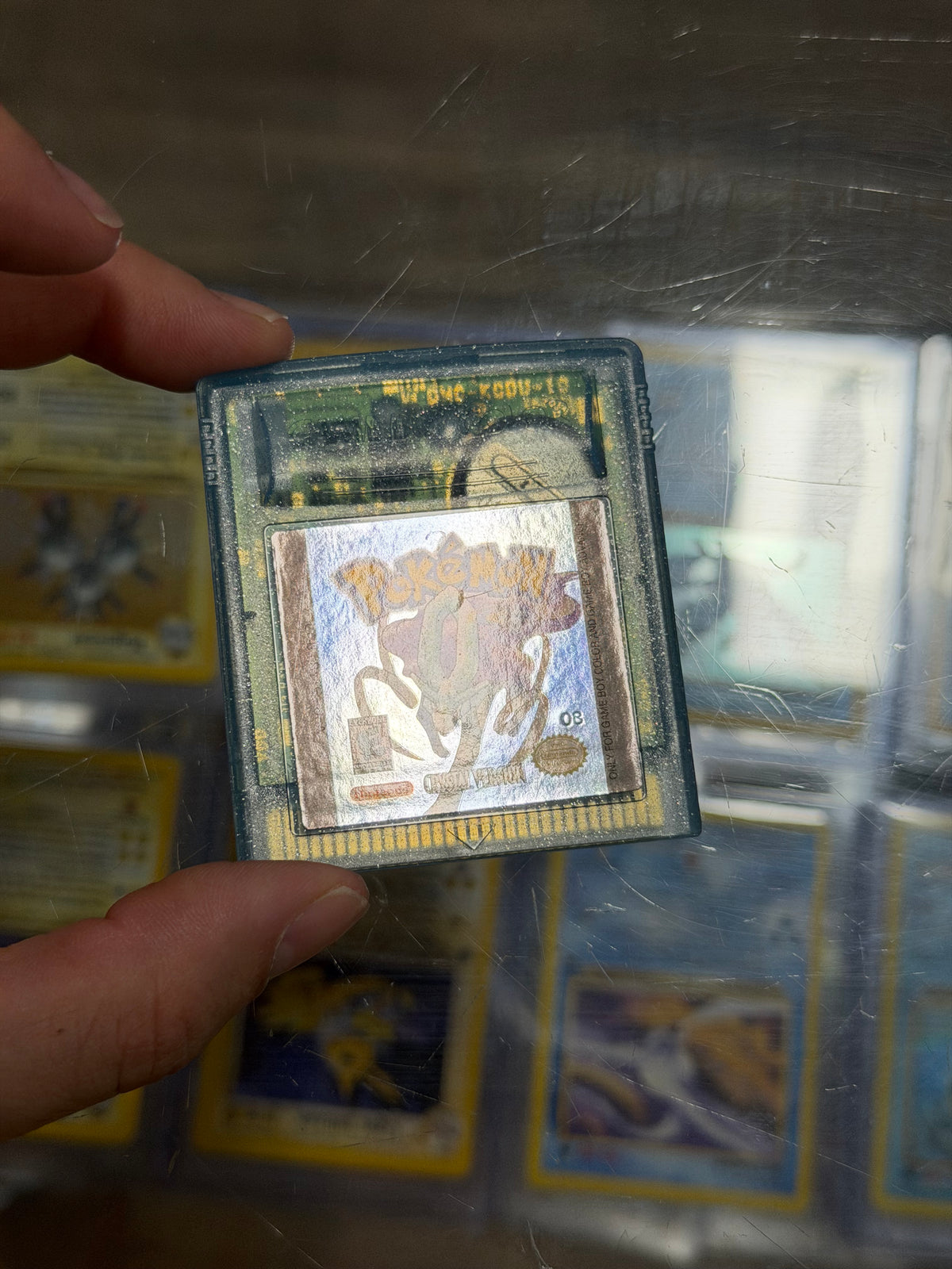 Pokemon Crystal Gameboy Excellent Label Dry Battery