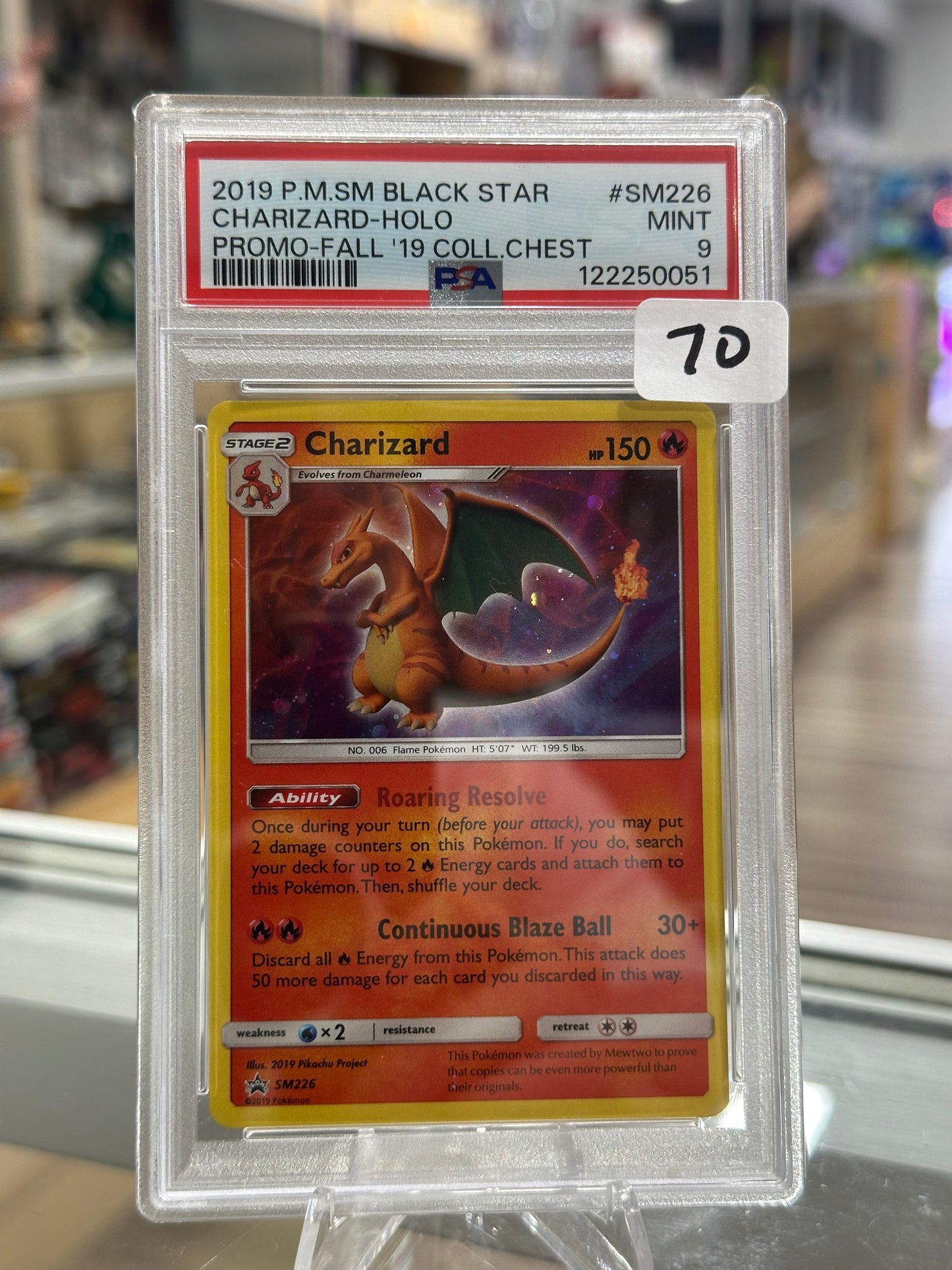 Charizard Holo - Black Star SM 226 PSA 9