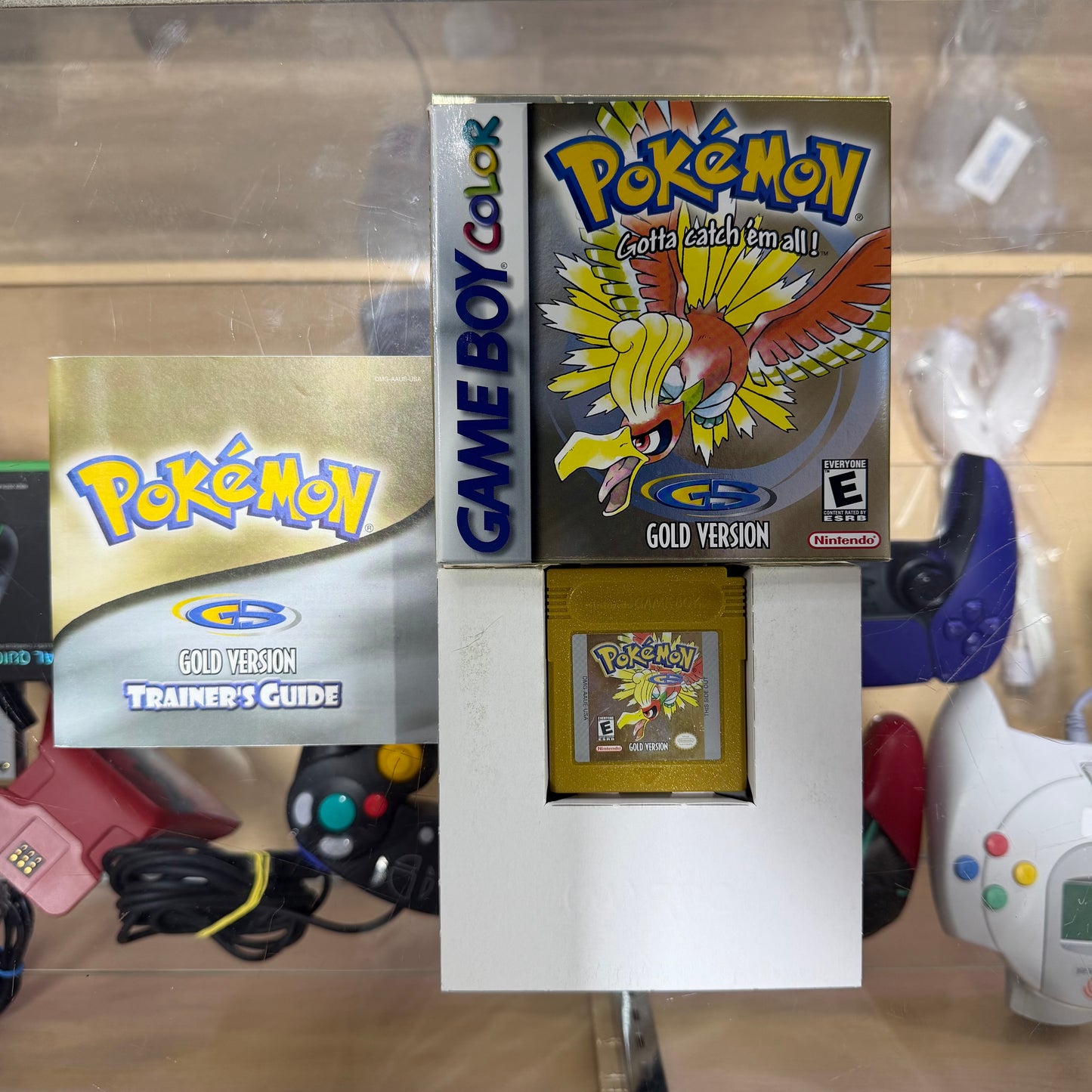 Pokémon Gold (Authentic) Nintendo Gameboy Color with Box Protector