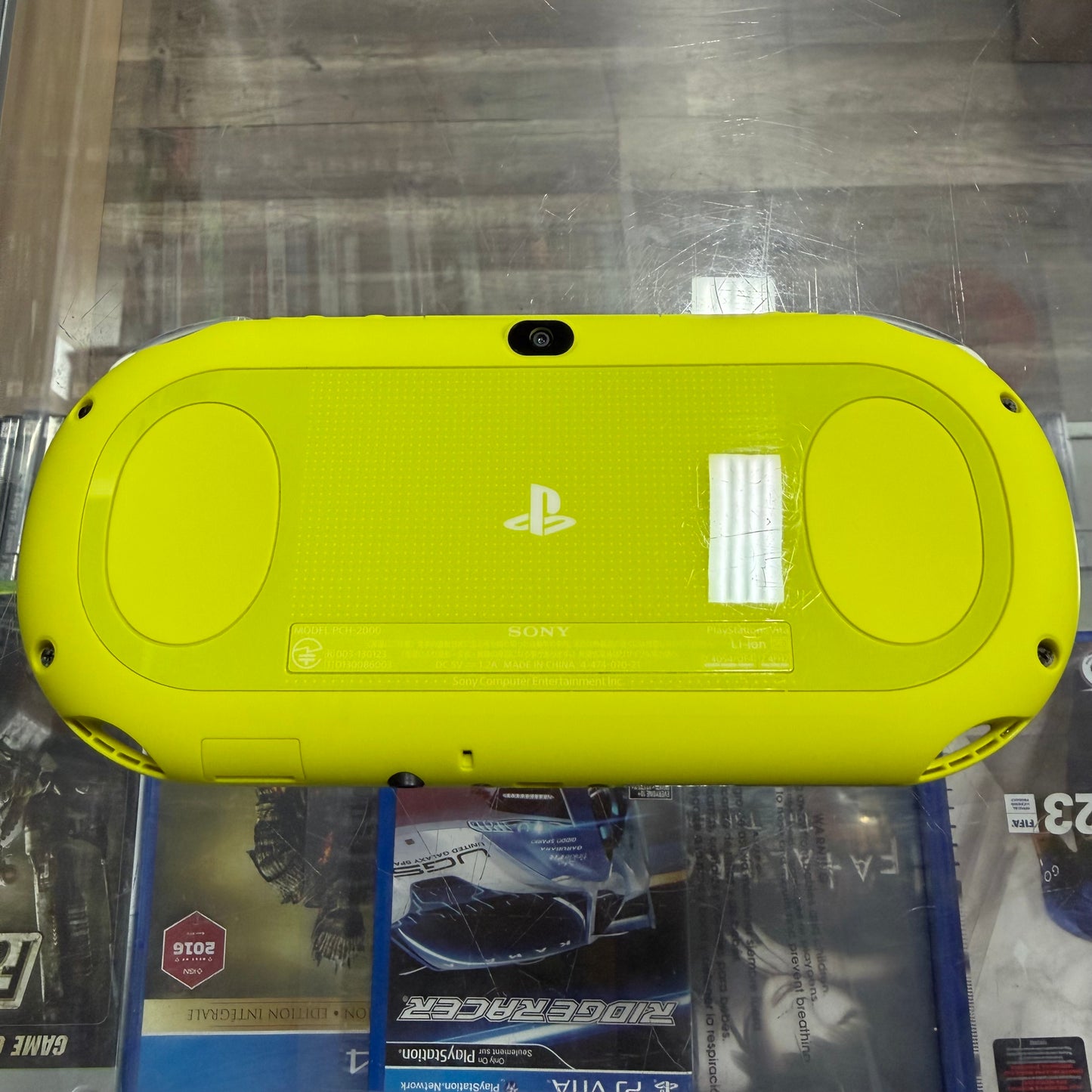 Lime Green Playstation Vita 2000 Handheld System with Charger (JP) (Region Free)